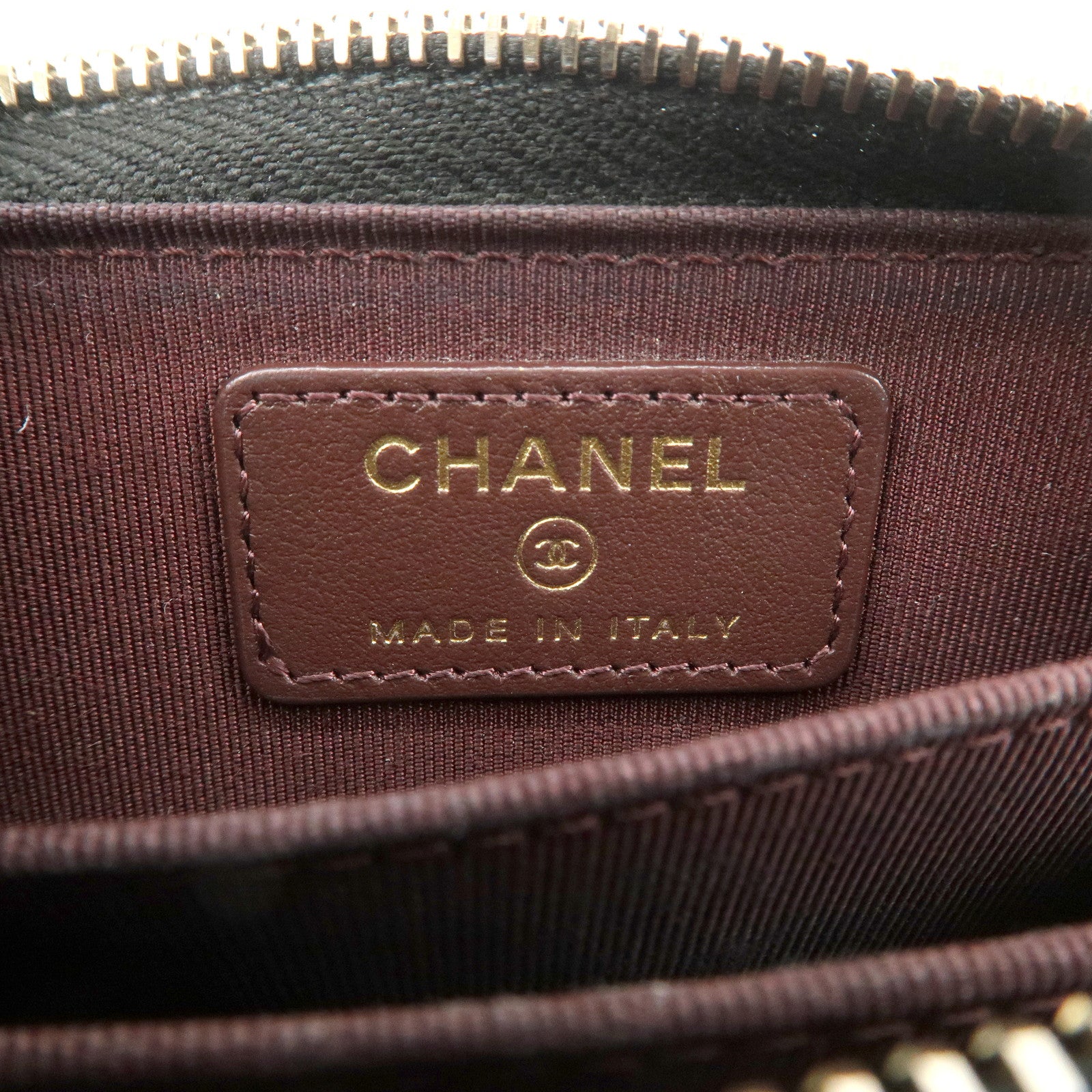 CHANEL Matelasse Timeless Classic Caviarskin Zippy Coin Case AP0216 Used