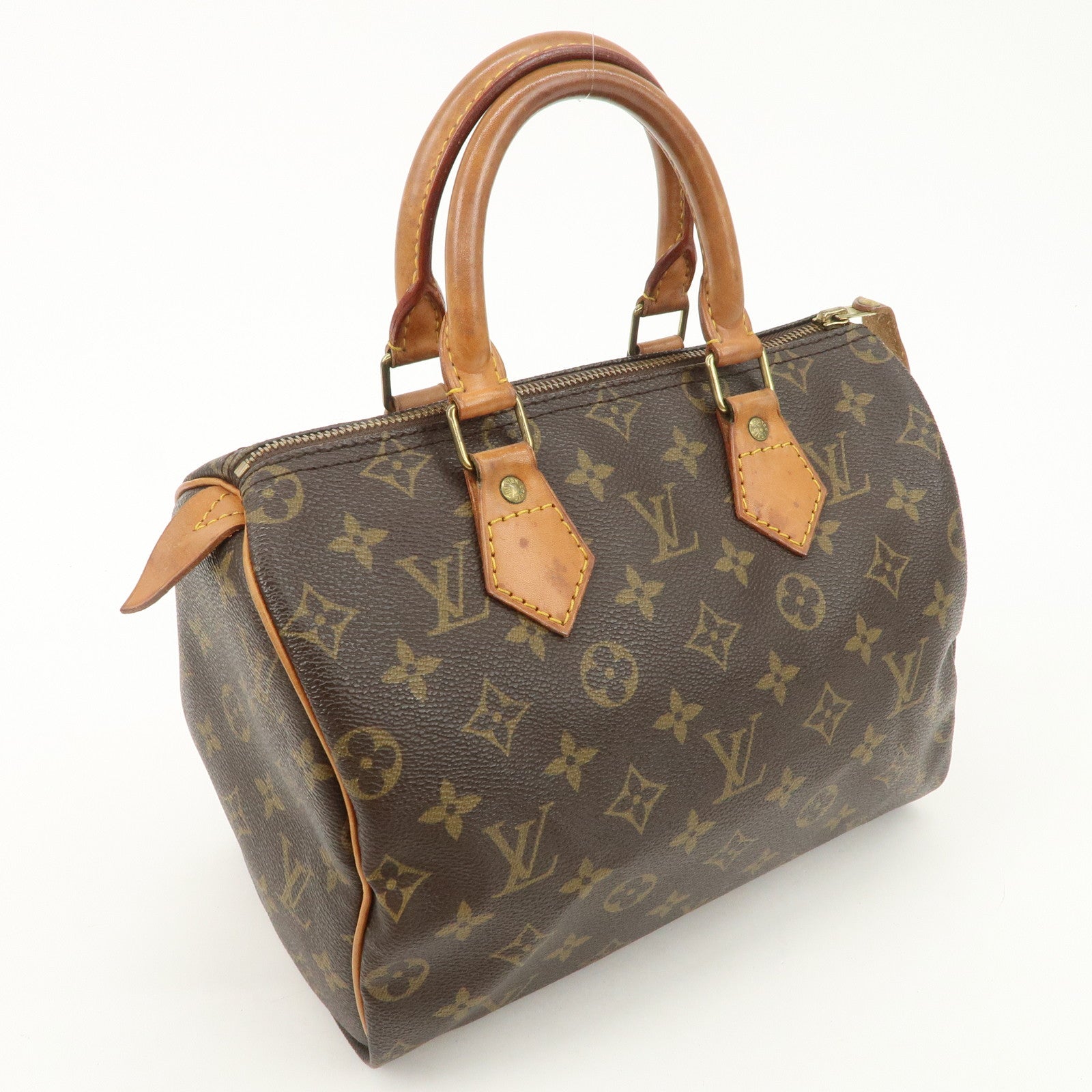 Louis Vuitton Monogram Speedy 25 Boston Bag Hand Bag Brown M41528