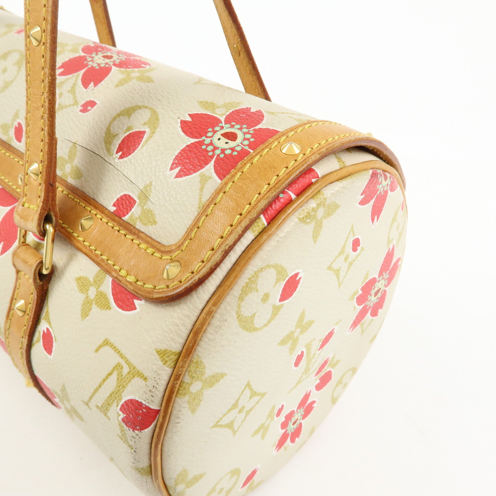 Louis Vuitton Monogram Cherry Blossom Papillon 26 Hand Bag M92011