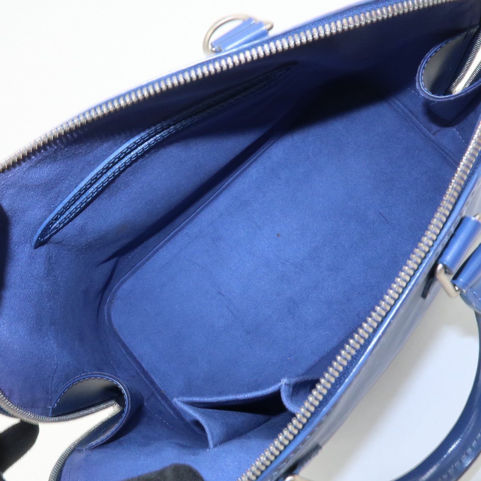 Louis Vuitton Epi Leather Alma PM Hand Bag Myrtille Blue M5214G