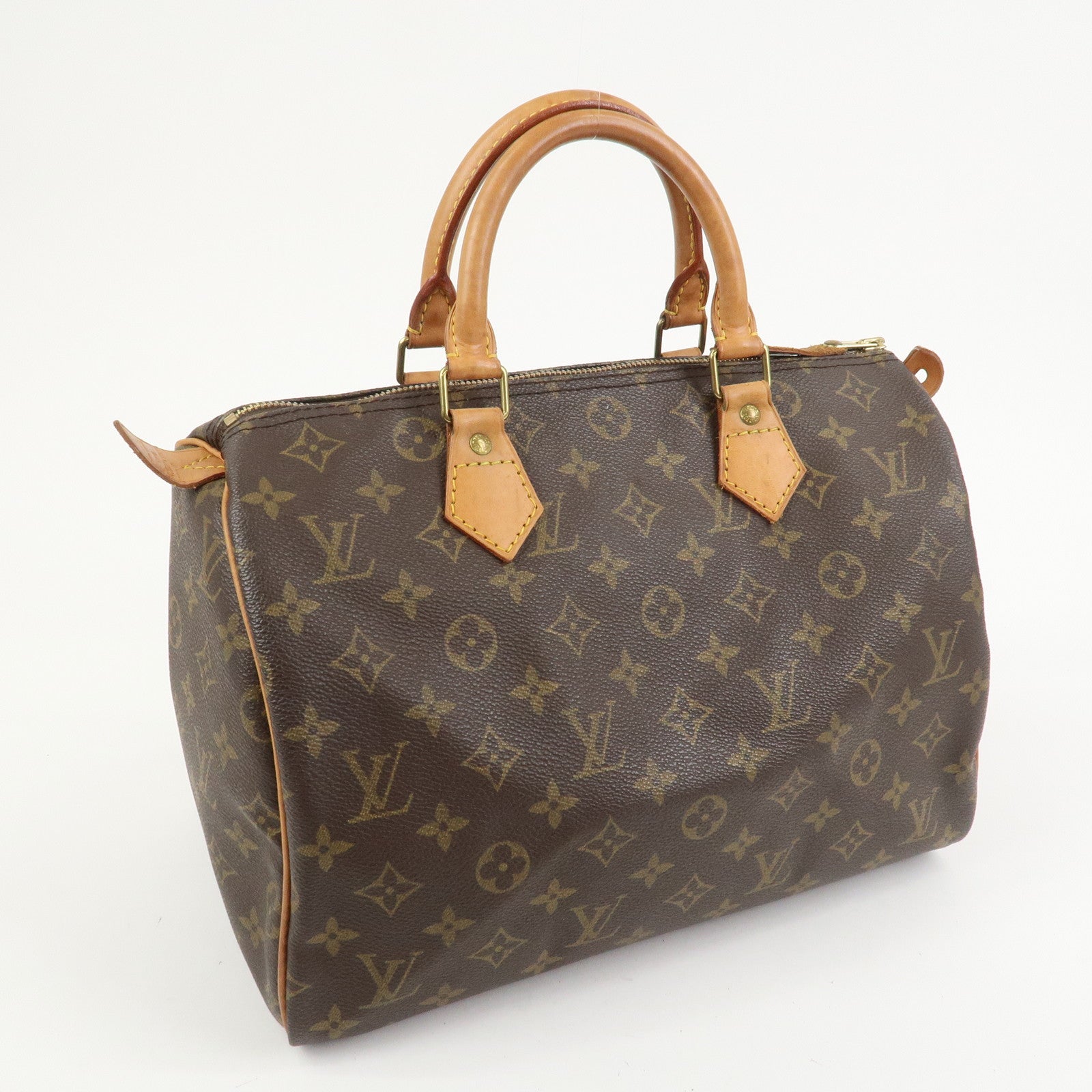 Louis Vuitton Monogram Speedy 30 Boston Bag Hand Bag Brown M41526