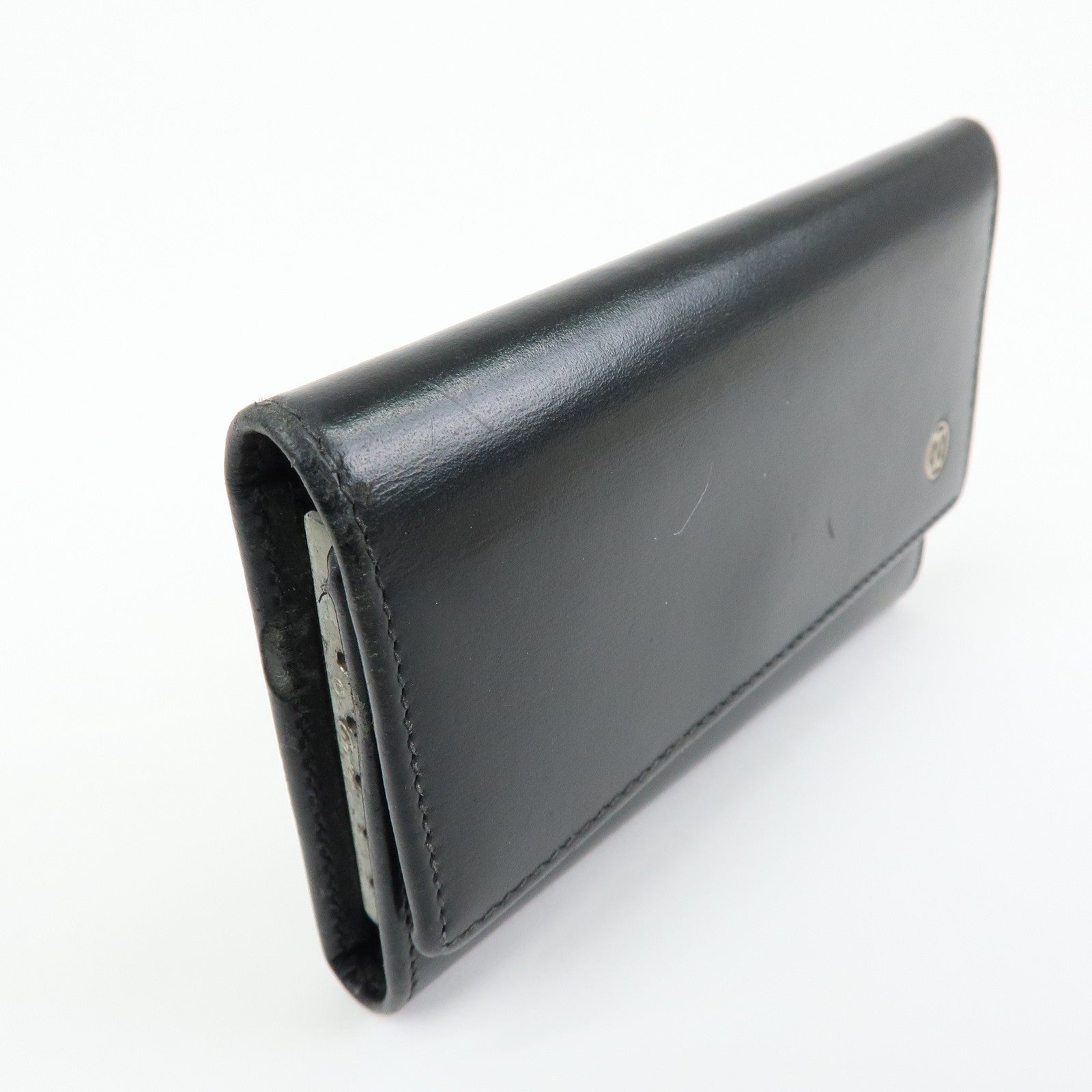 Cartier Set of 3 Leather Wallet 6 Rings Key Case Bordeaux Black