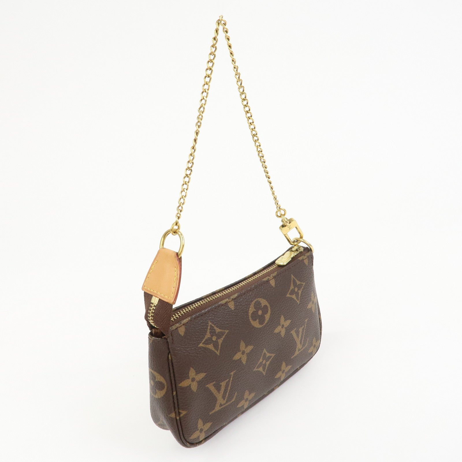 Louis Vuitton Monogram Mini Pochette Accessoires Hand Bag M58009
