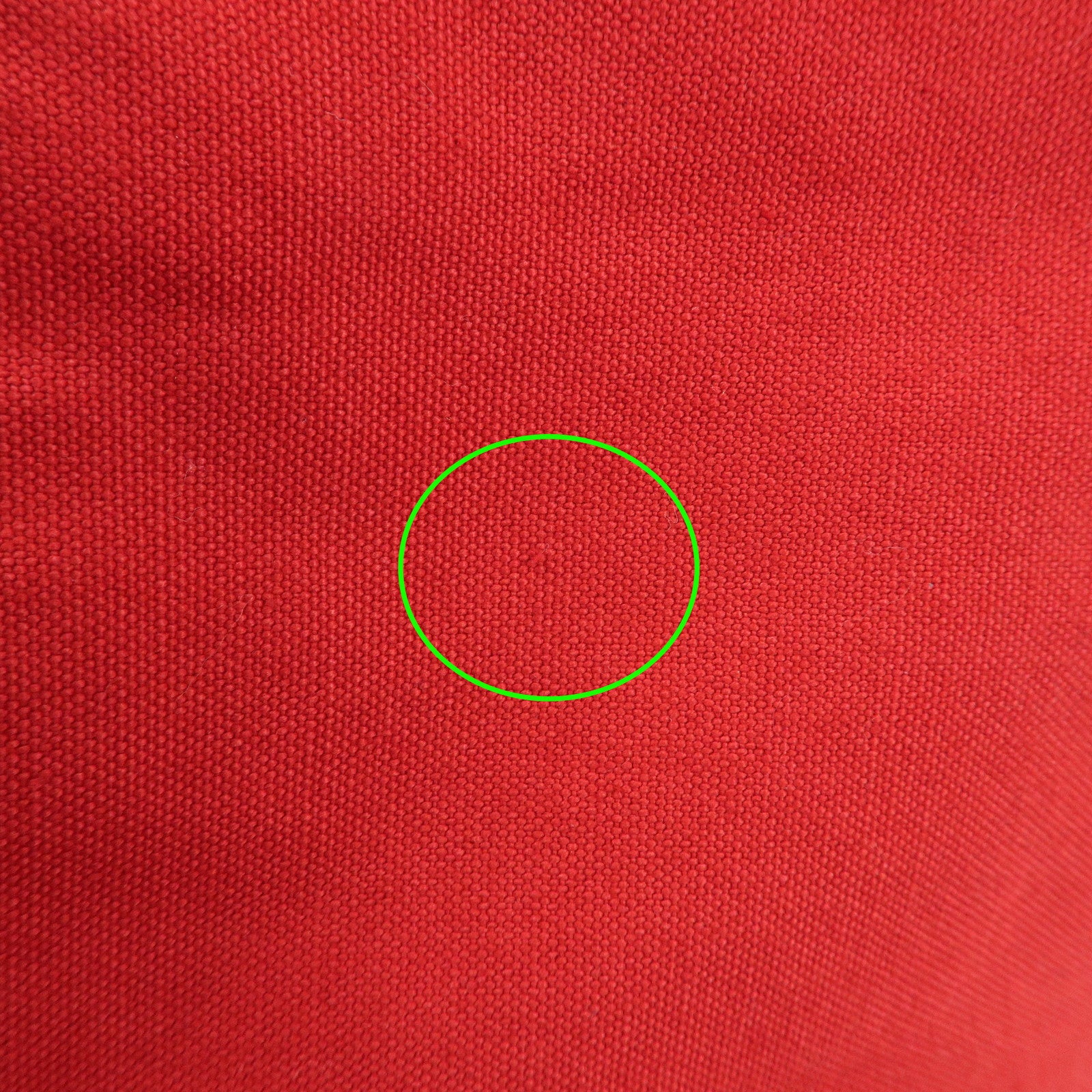 HERMES Canvas Leather Polochon Mimile PM Drawstring Bag Red