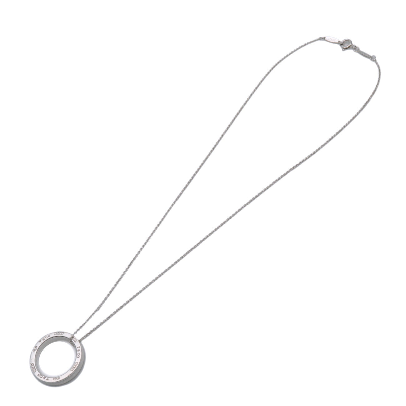 Tiffany & Co 1837 Circle Necklace SV925 Silver