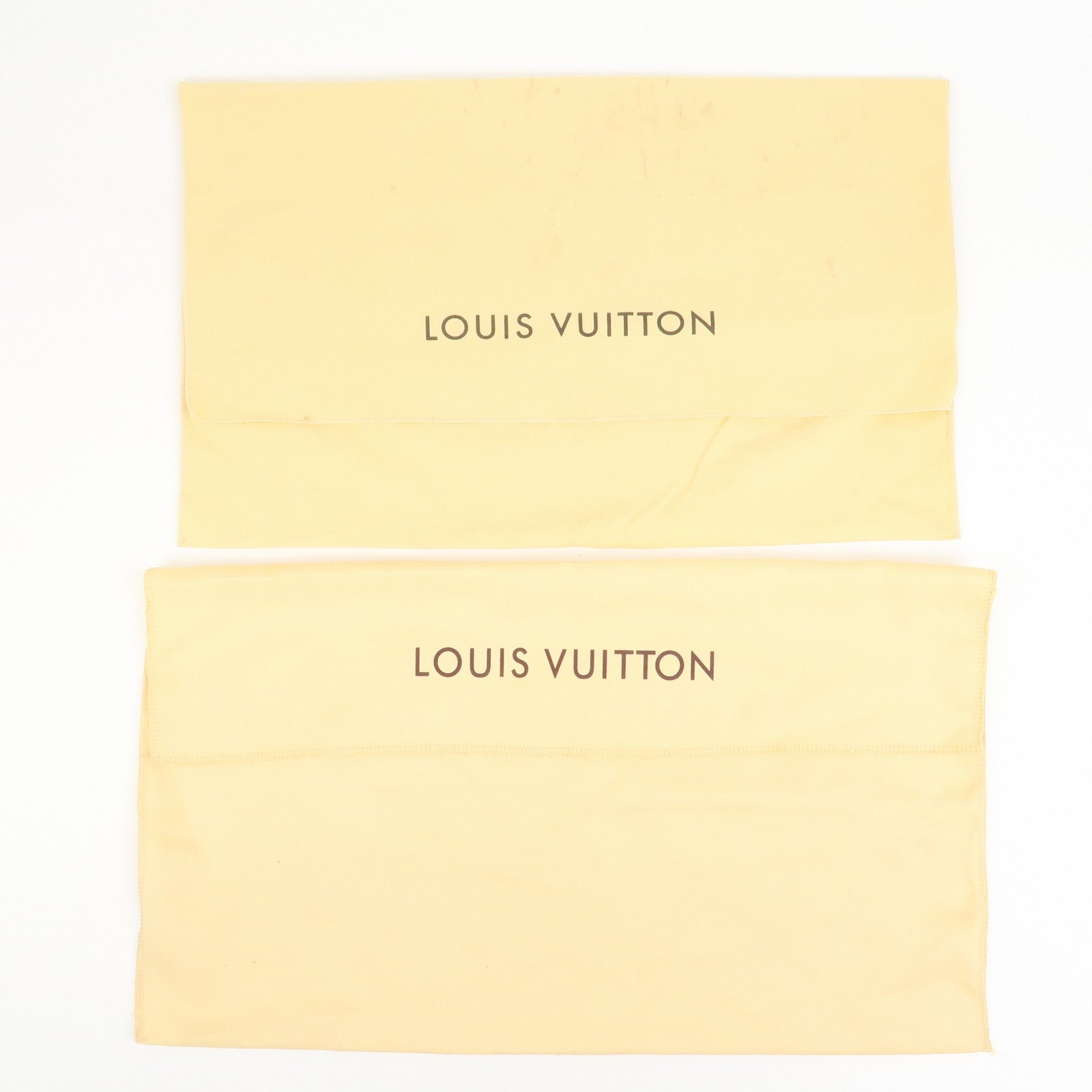 Louis Vuitton Set Of 15 Dust Bag Storage Bag Flap Style Beige
