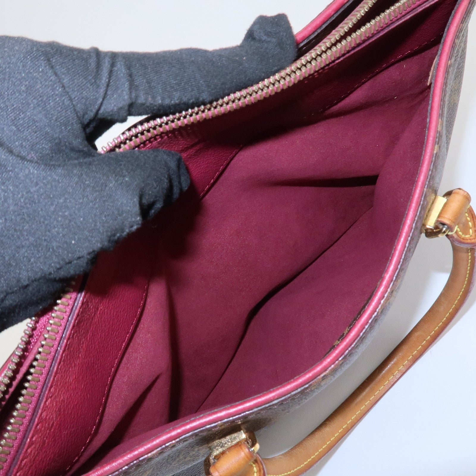 Louis Vuitton Monogram Pallas 2Way Hand Bag Aurore M40906