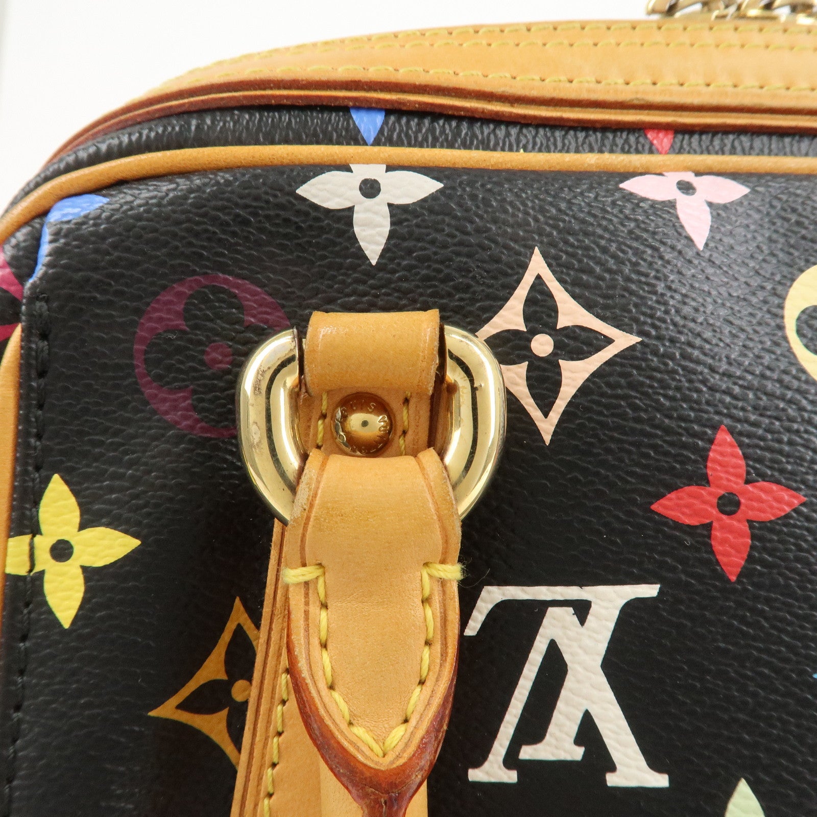 Louis Vuitton Monogram Multicolor Priscilla Hand Bag Noir M40097