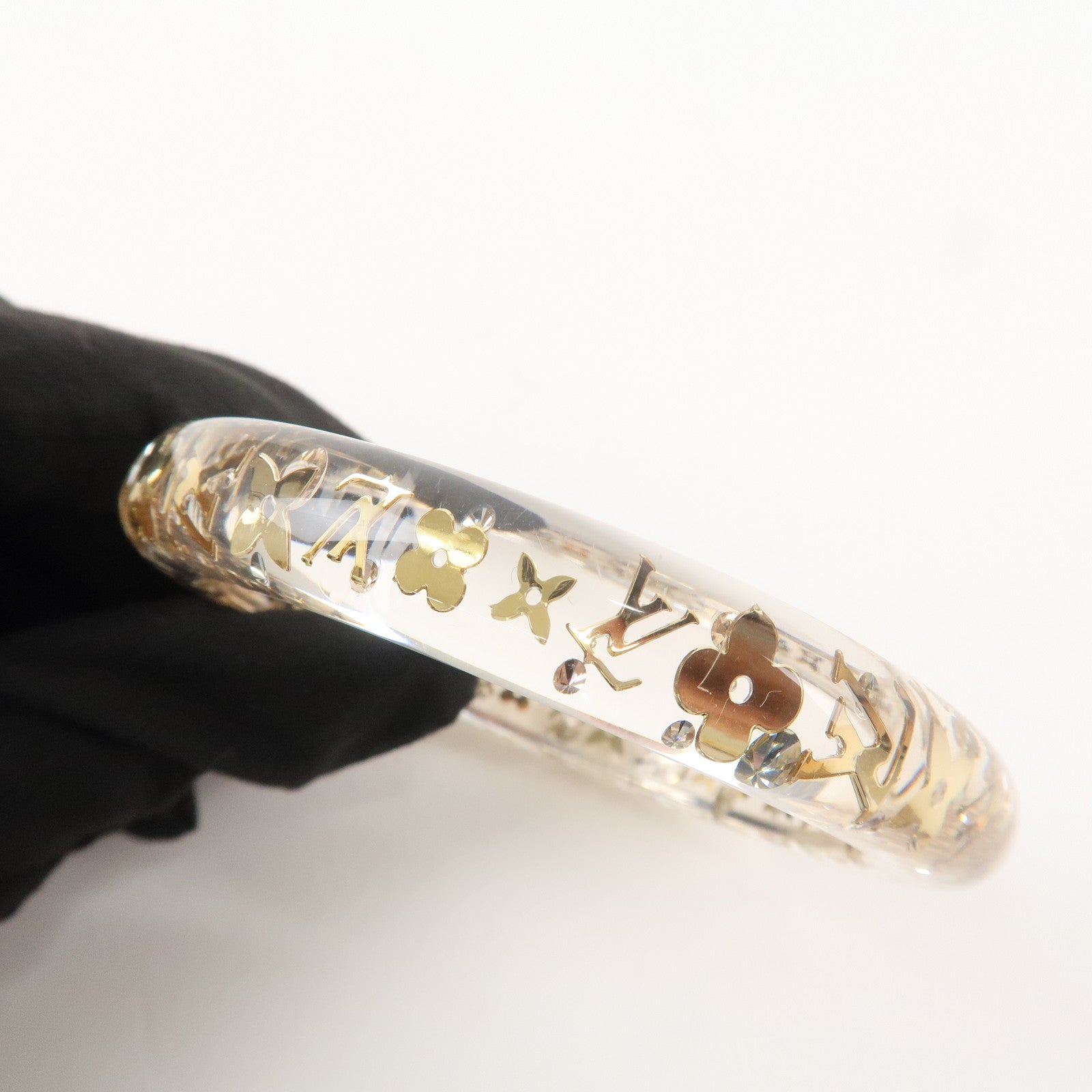 Louis Vuitton Bracelet Inclusion TPM Bangle Clear Gold M65202 Used