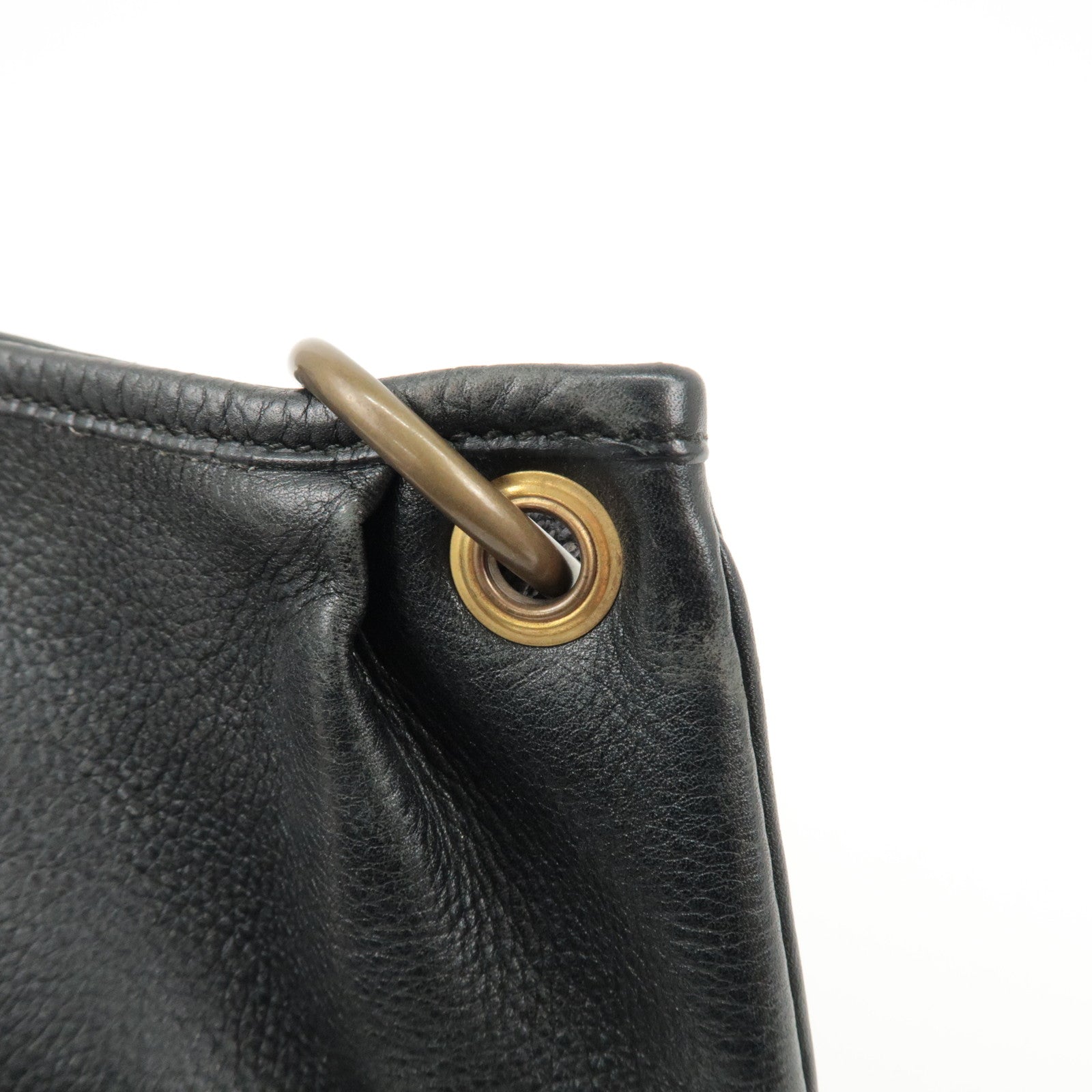 HERMES Mini Rodeo Leather Shoulder Bag Crossbody Bag Q Engraved Used