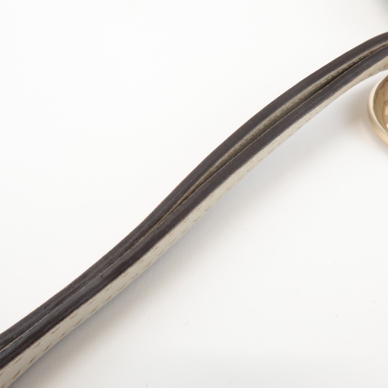 GUCCI Guccissima Leather Pouch Wrist Bag Ivory 212203