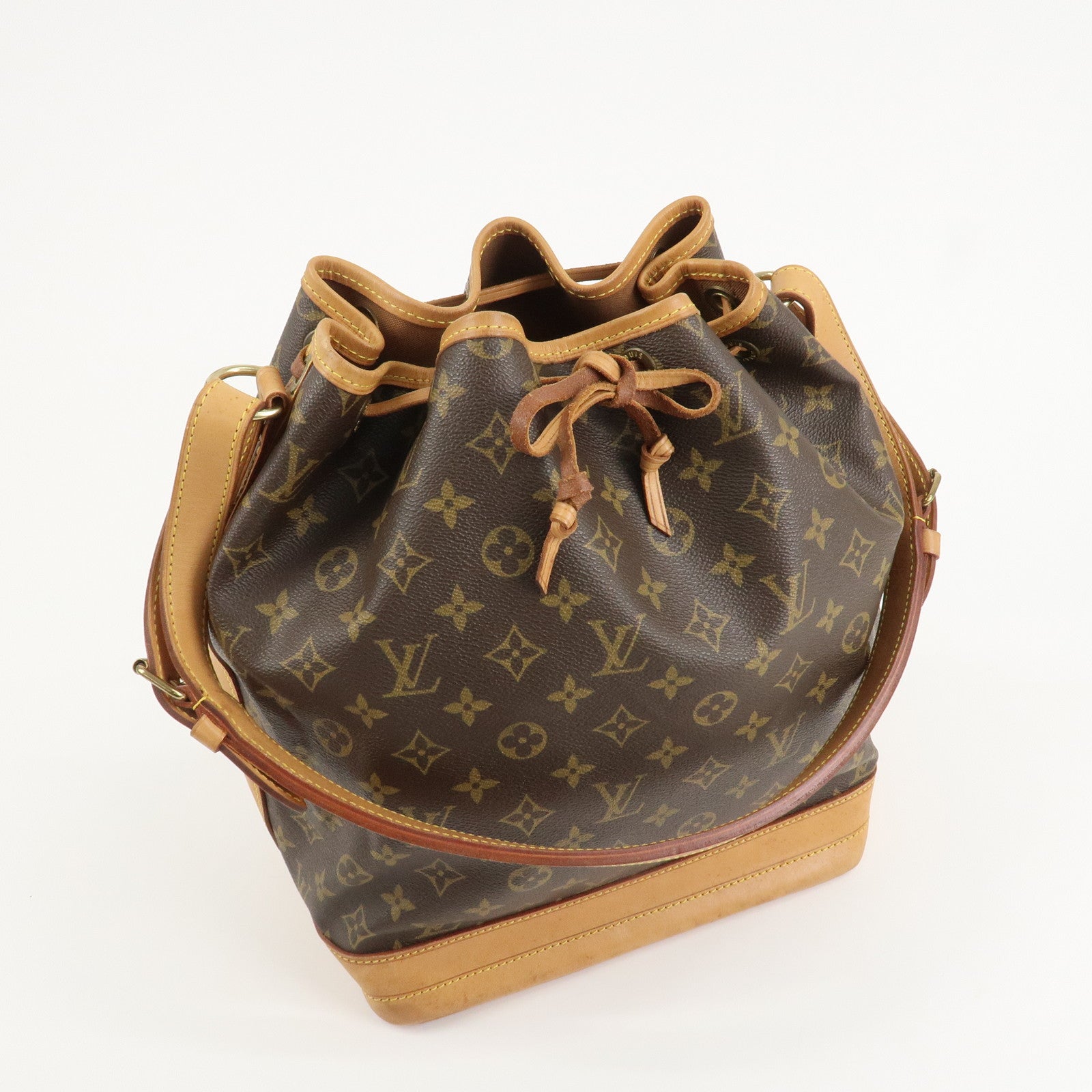 Louis Vuitton Monogram Noe Shoulder Bag Hand Bag Brown M42224 Used