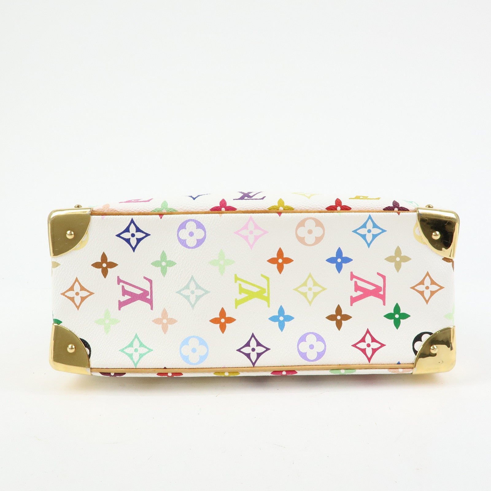 Louis Vuitton Monogram Multicolor Trouville Hand Bag Blanc M92663