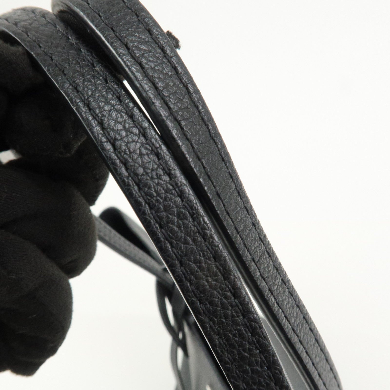 Louis Vuitton Lockme Cabas Leather Tote Bag Hand Bag Noir M42291