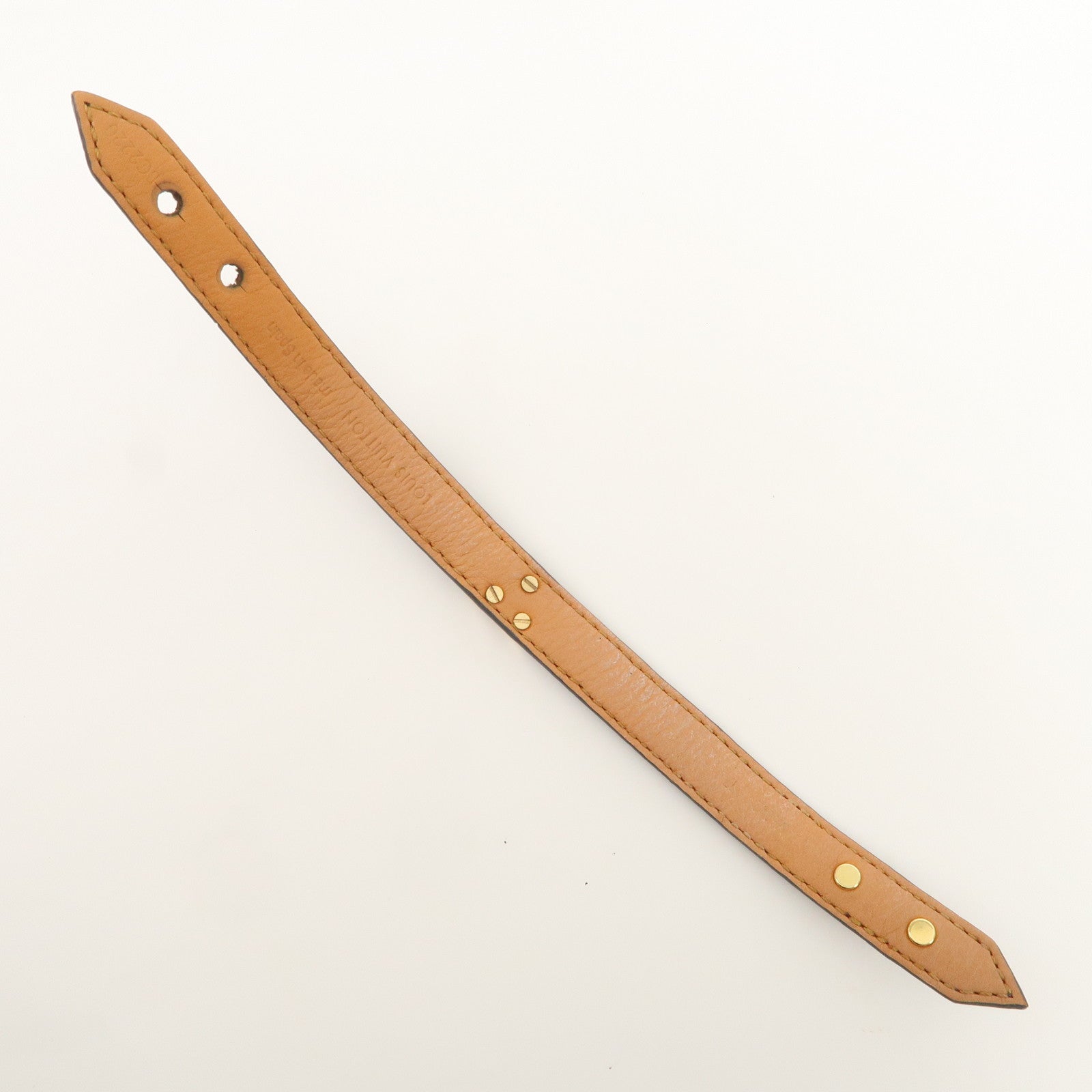 Louis Vuitton Monogram Canvas Leather Bracelet Essential V M6042