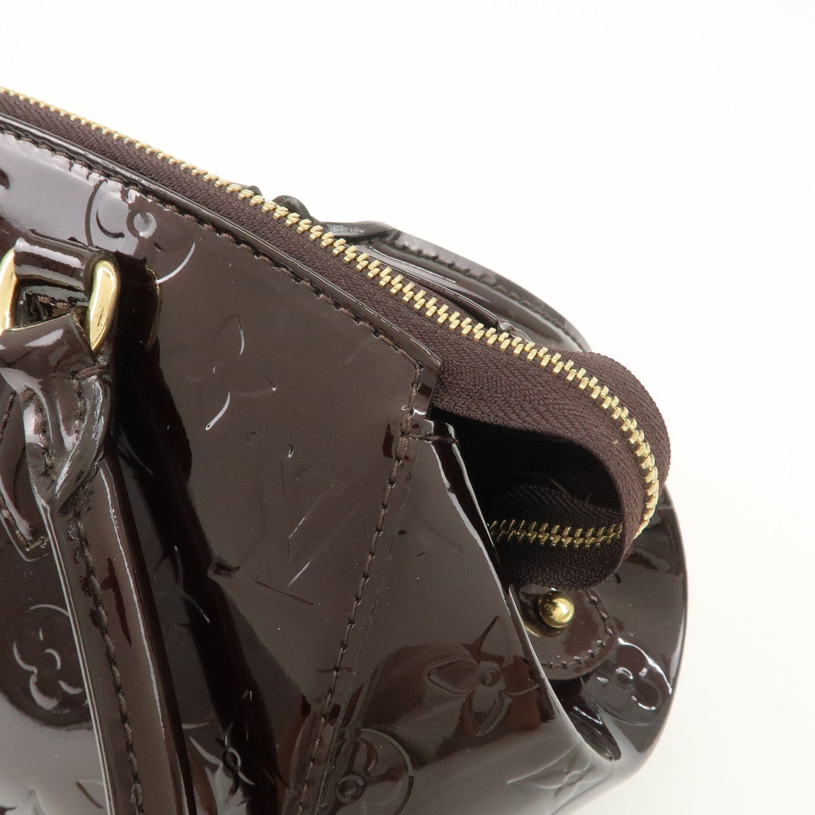 Louis Vuitton Monogram Vernis Leather Sherwood PM Hand Bag M91493