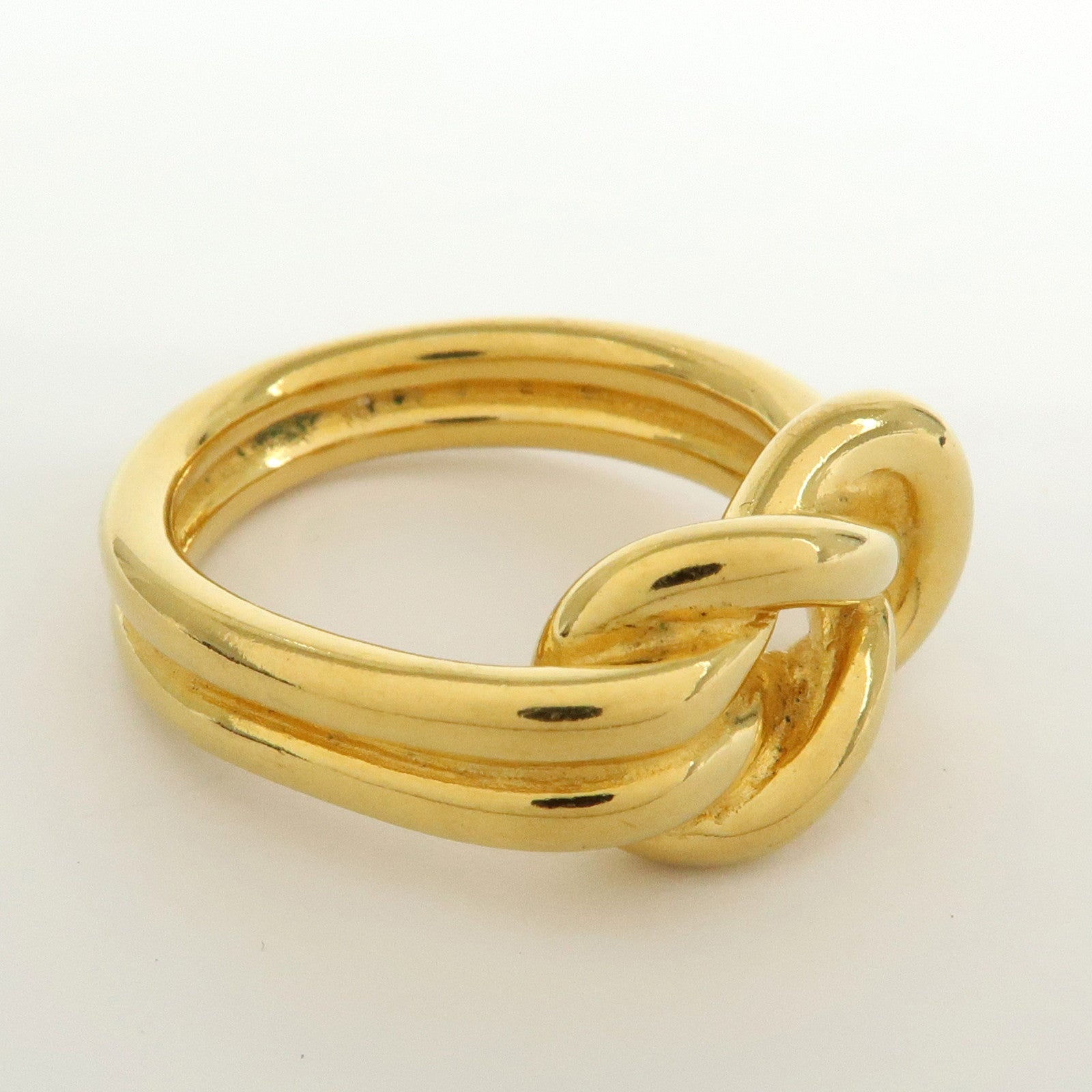 HERMES Atame Metal Scarf Ring Scarf Charm Gold