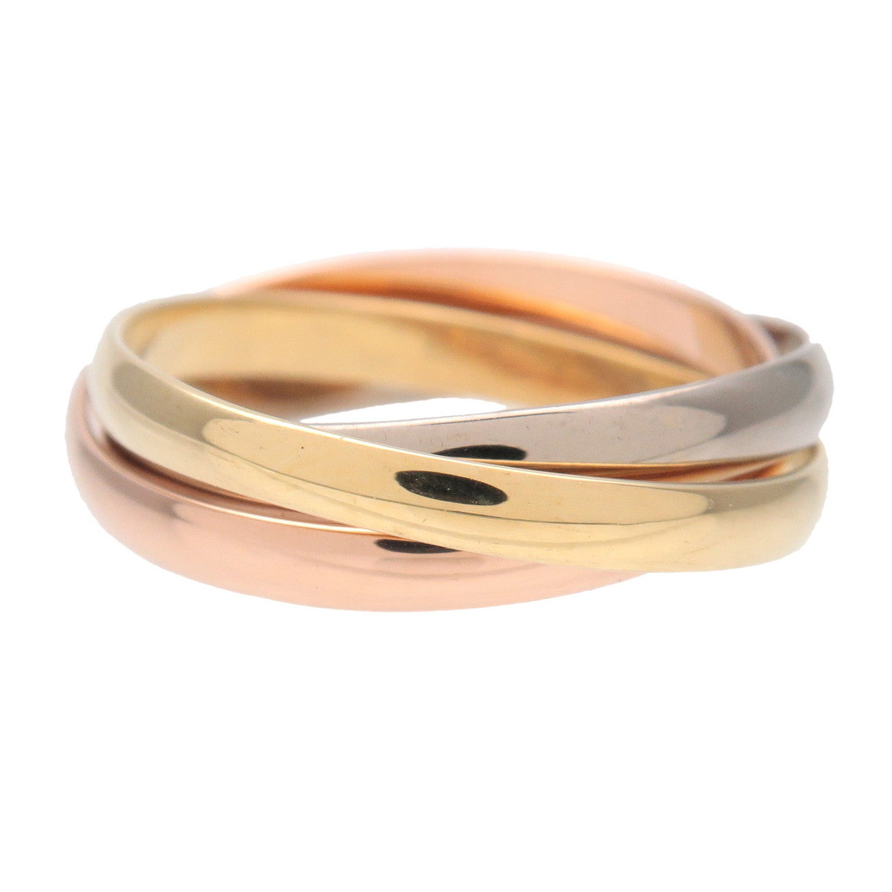 Cartier Trinity Ring SM #50 K18 750YG/WG/PG Gold US5.5 EU50 HK12