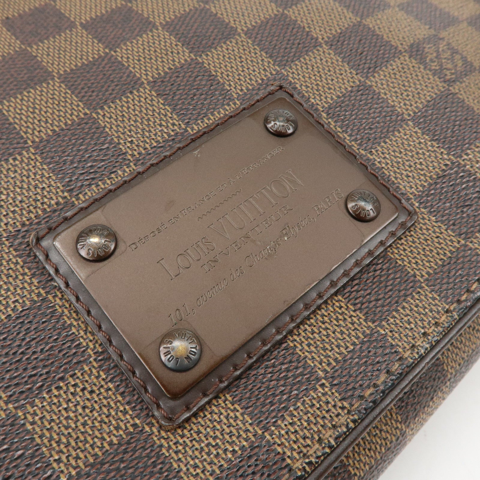 Louis Vuitton Damier Ebene Brooklyn Messenger Bag Brown N51211