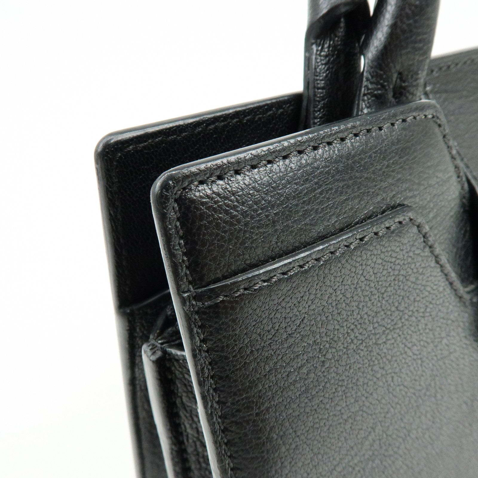 JIMMY CHOO Rebel Bag Leather Hand Bag Black