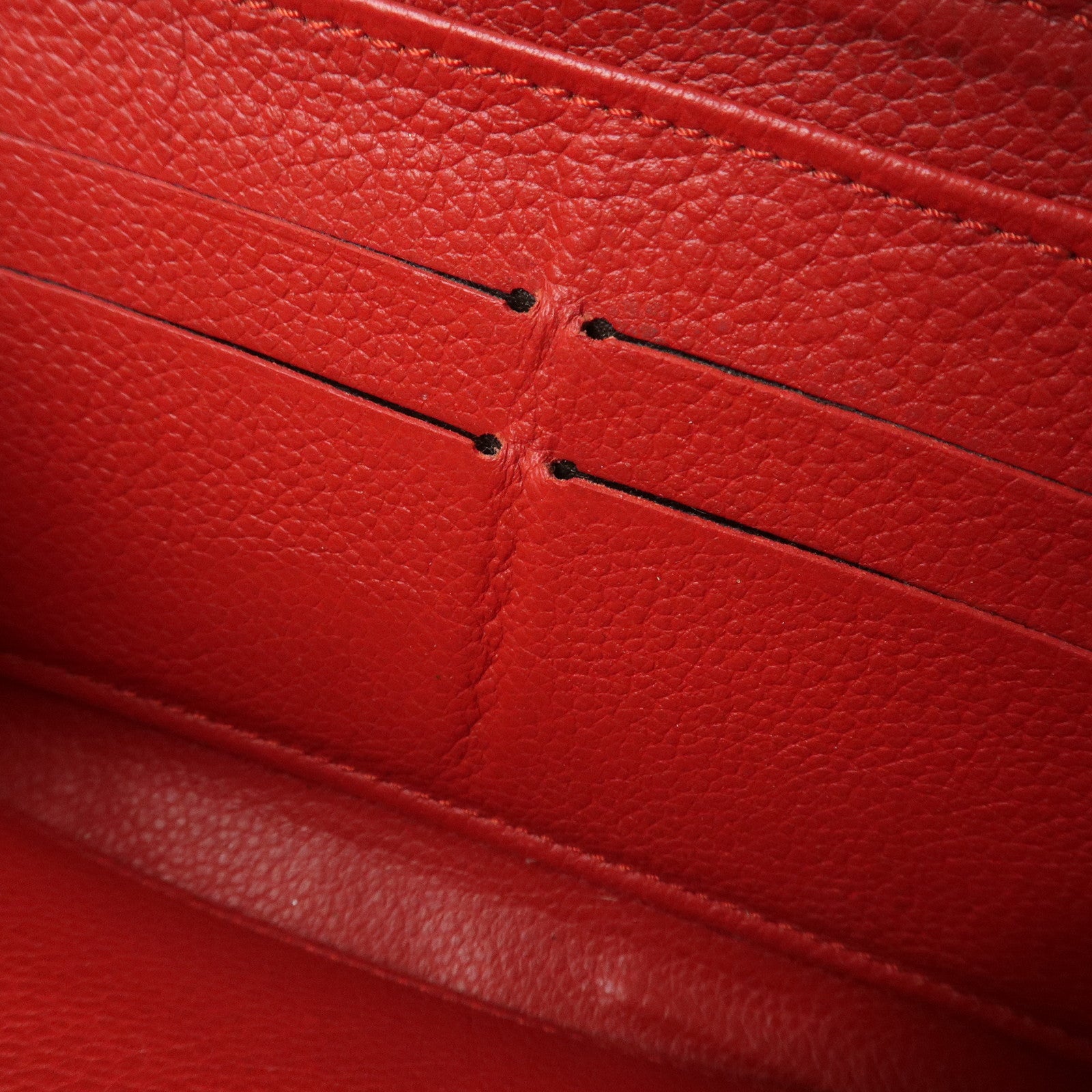 Louis Vuitton Monogram Empreinte Zippy Long Wallet Cerise M60737