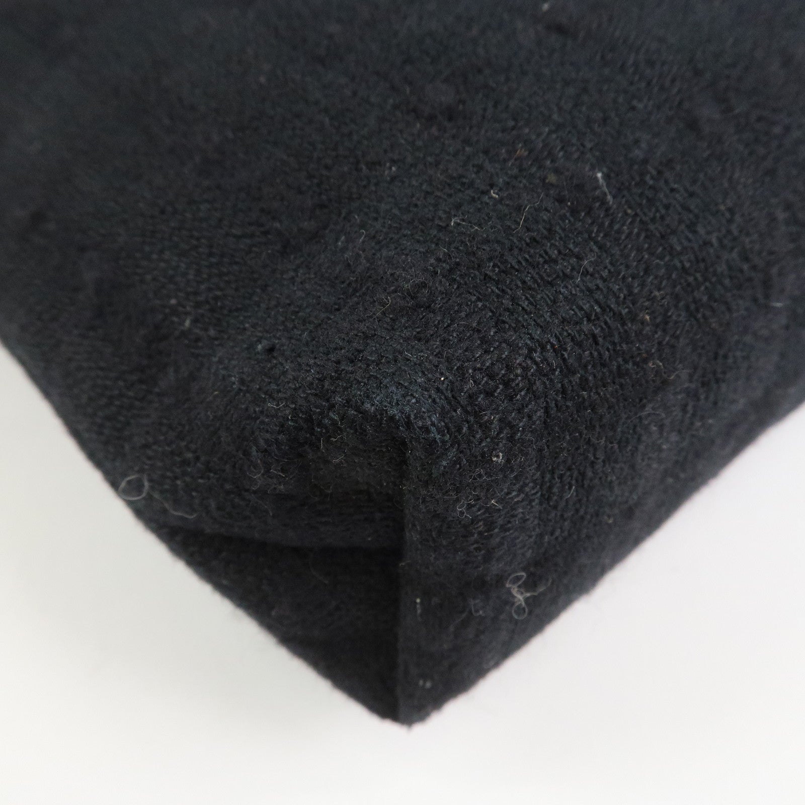 HERMES Amedaba PM Canvas Leather Tote Bag Hand Bag Black