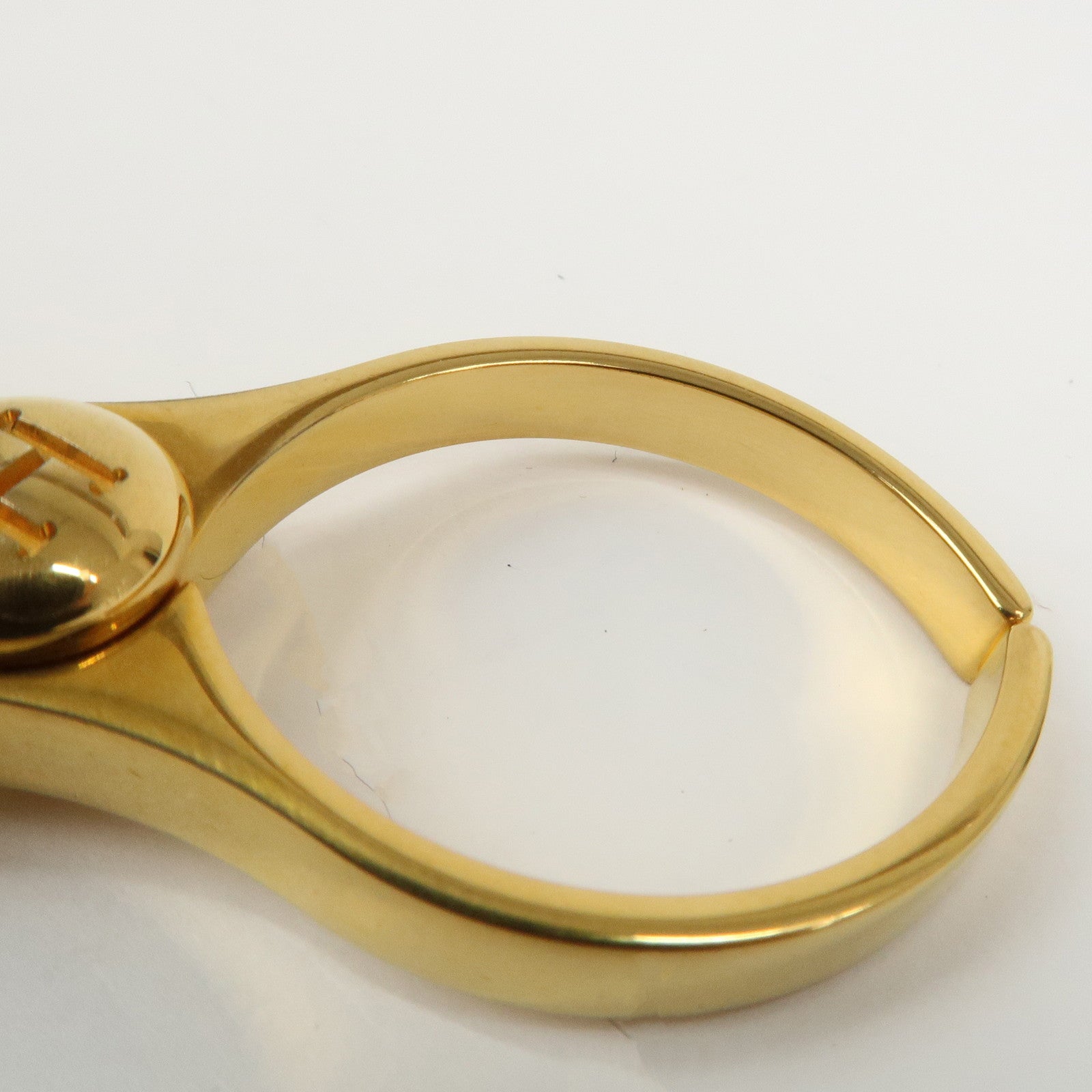 HERMES Filou Metal Glove Clip Glove Holder Gold