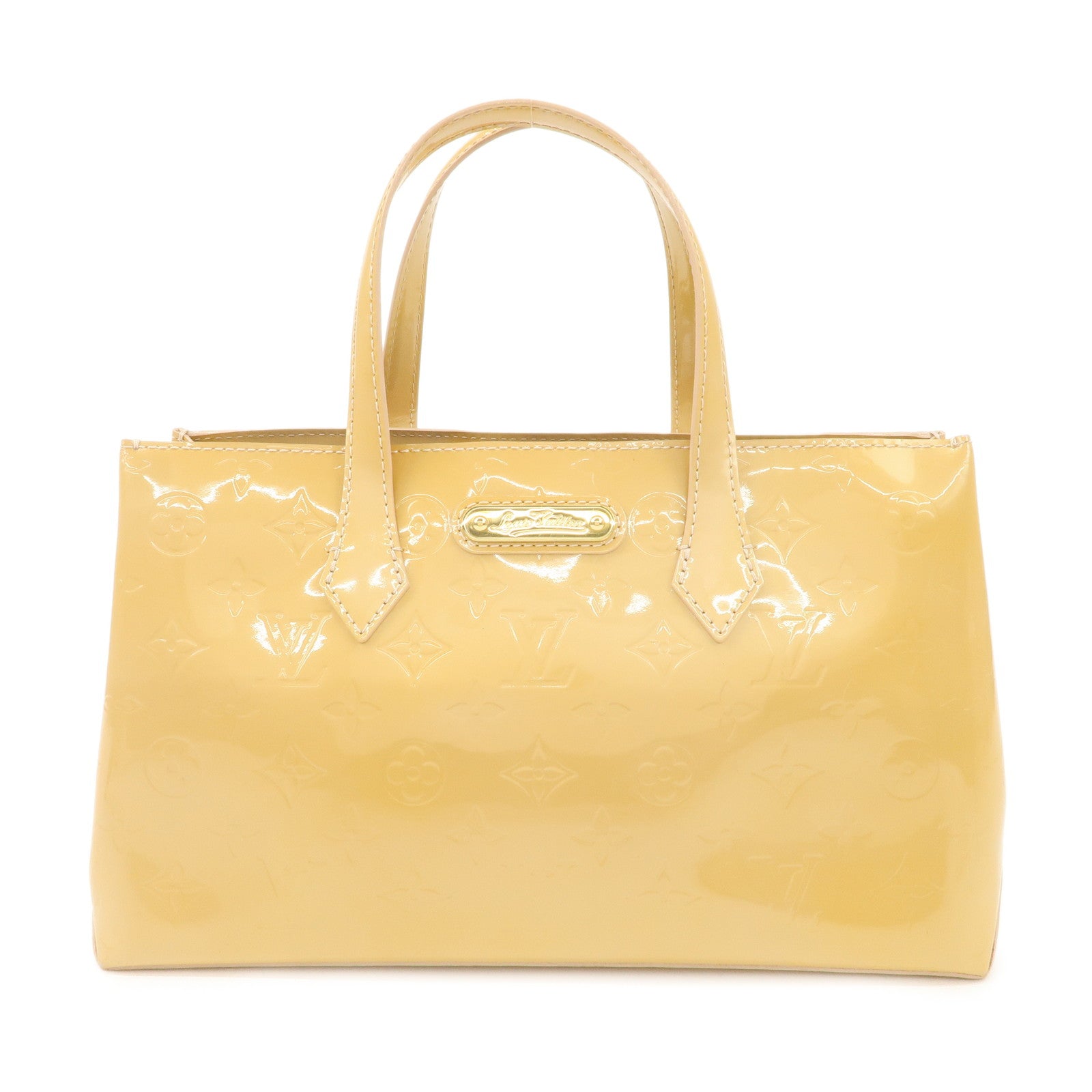Louis Vuitton Monogram Vernis Wilshire PM Hand Bag M91642 Used