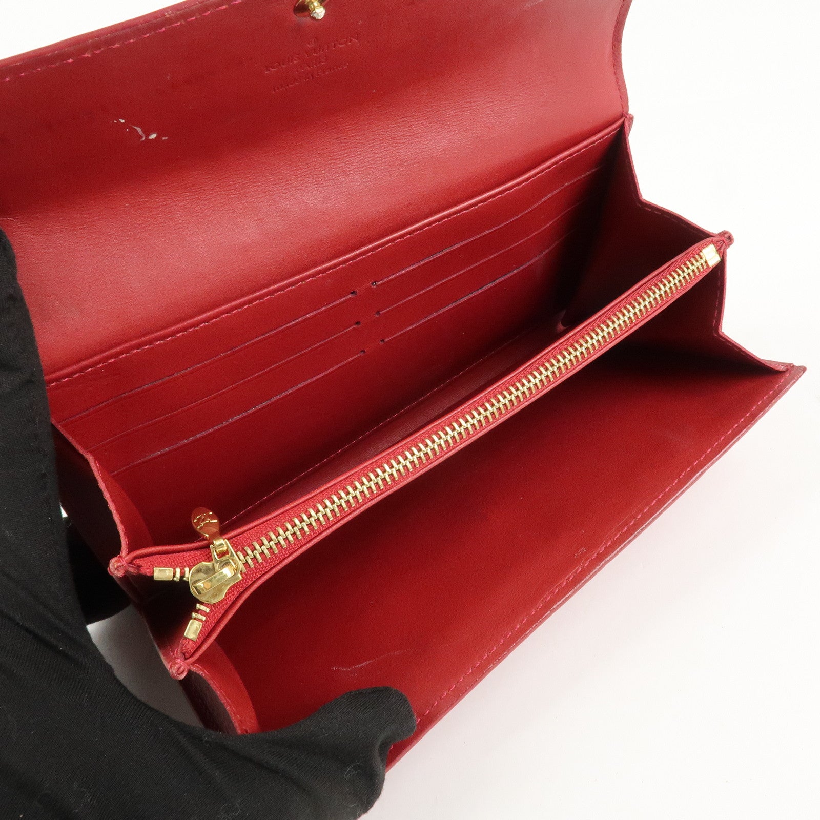 Louis Vuitton Monogram Vernis Leather Portefeuille Sarah M93530 Used