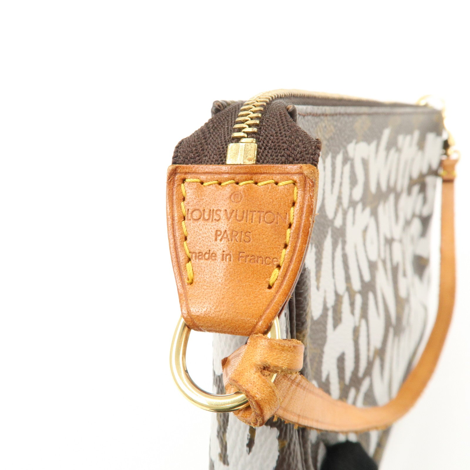 Louis Vuitton Monogram Graffiti Pochette Accessoires Hand Bag M92192 Used