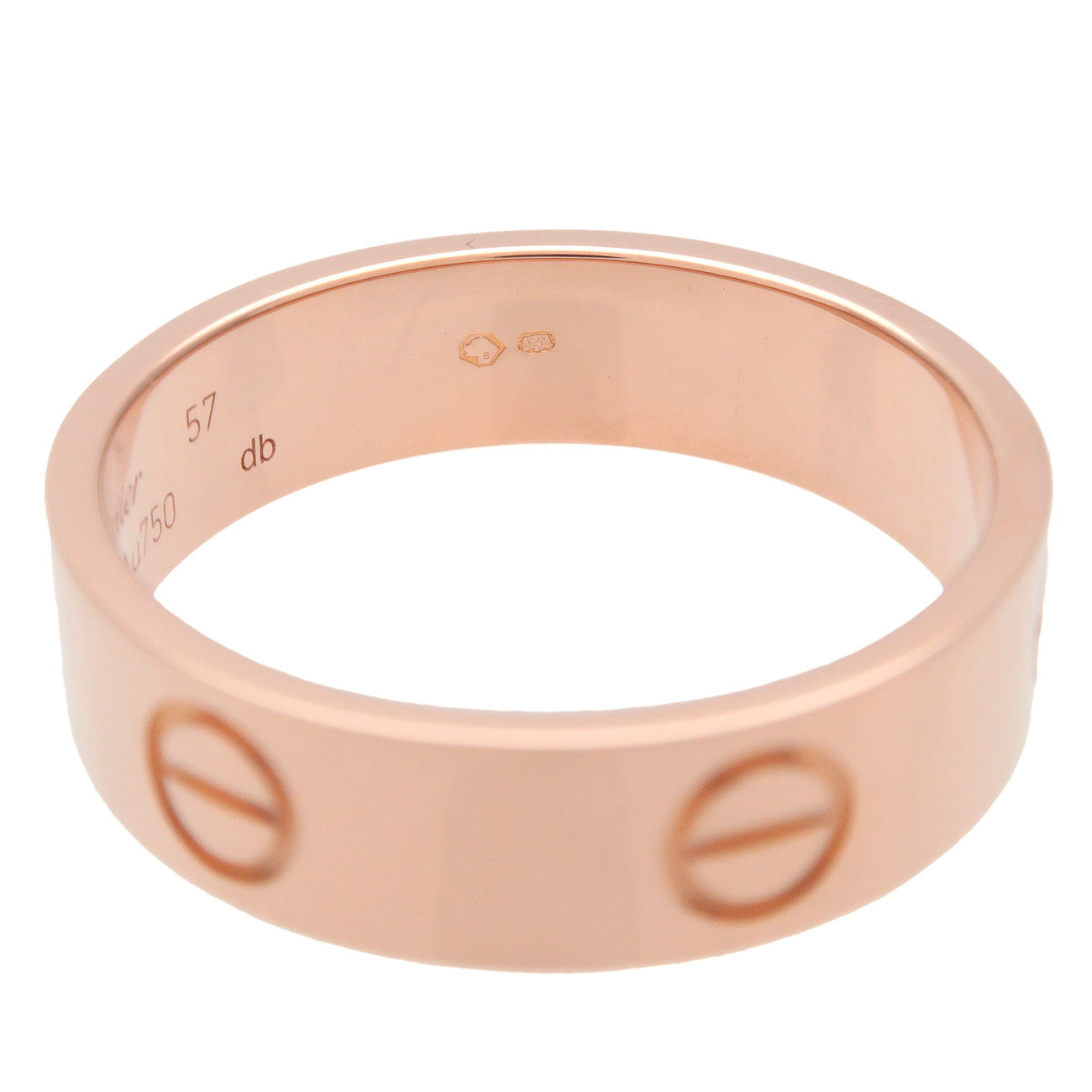 Cartier Love Ring K18 750PG Rose Gold #57 US8 EU57 HK17.5