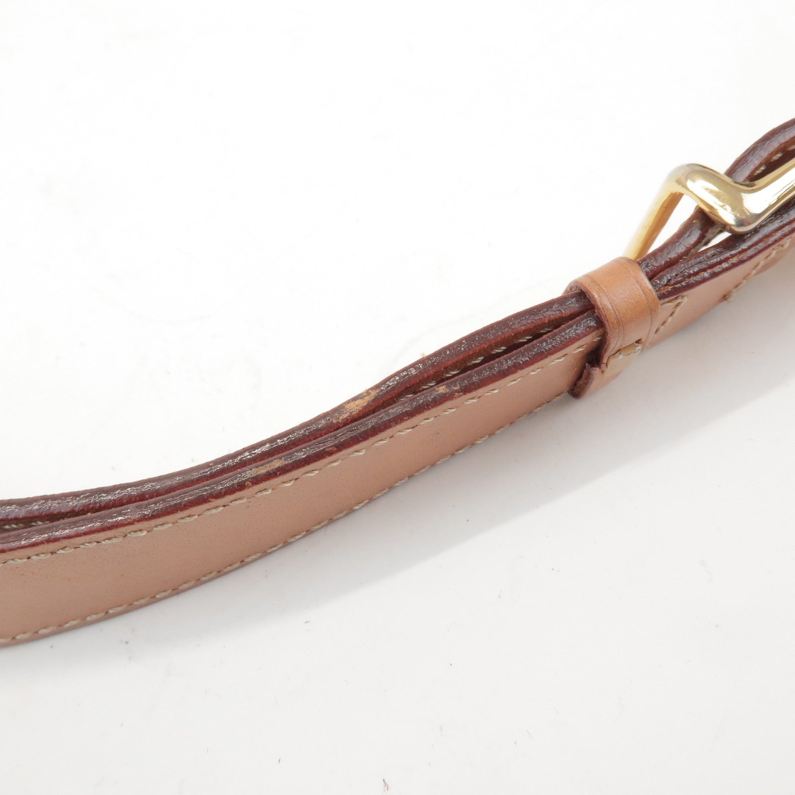 CELINE Macadam PVC Leather Shoulder Bag Crossbody Bag Brown