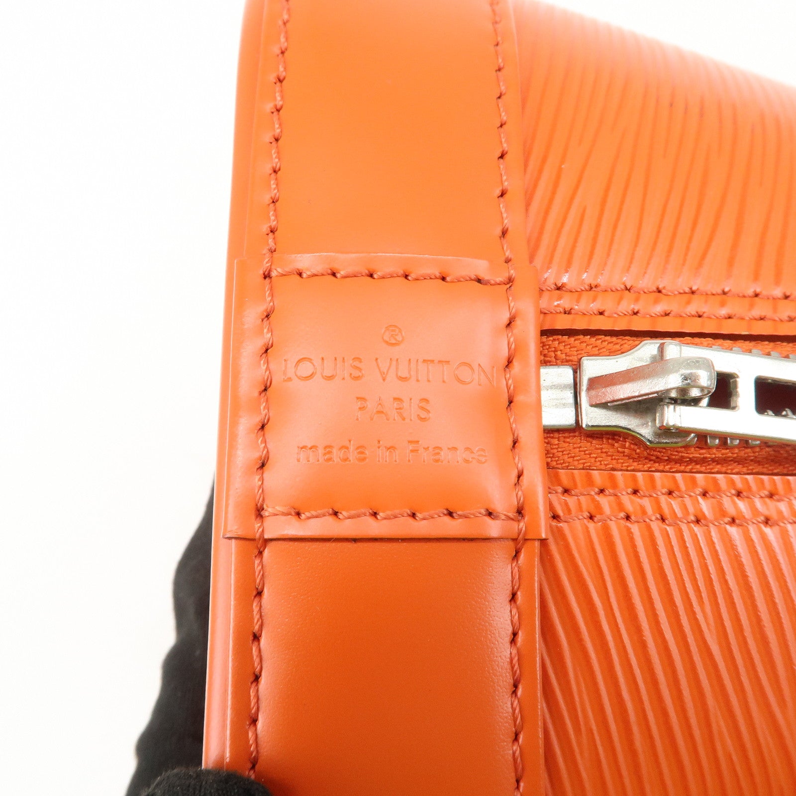 Louis Vuitton Epi Alma PM Hand Bag Pimont Orange M40623
