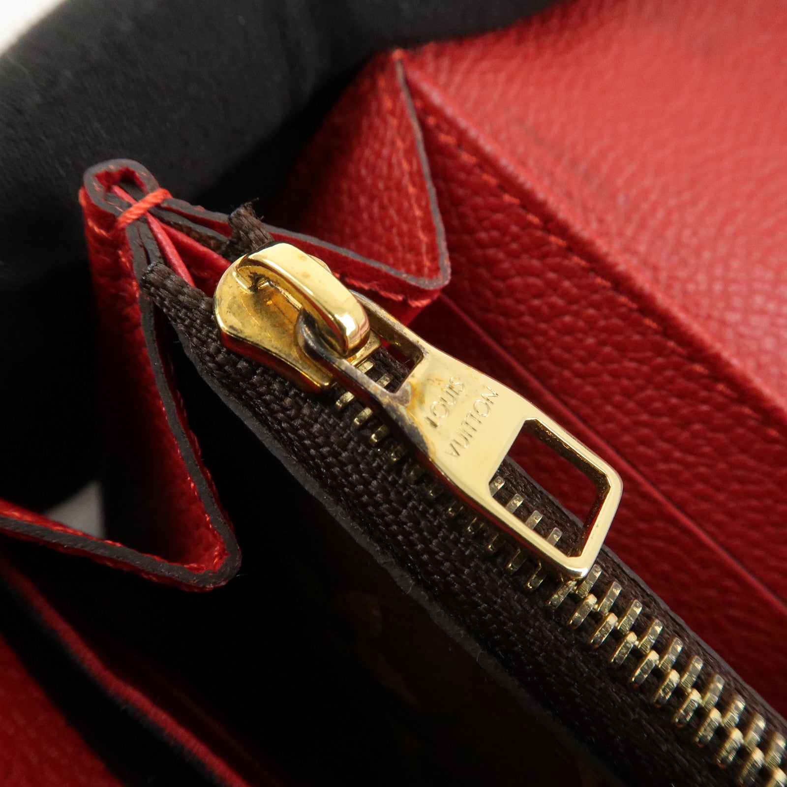 Louis Vuitton Portofoille Venus Monogram Leather Wallet Red M61836 Used