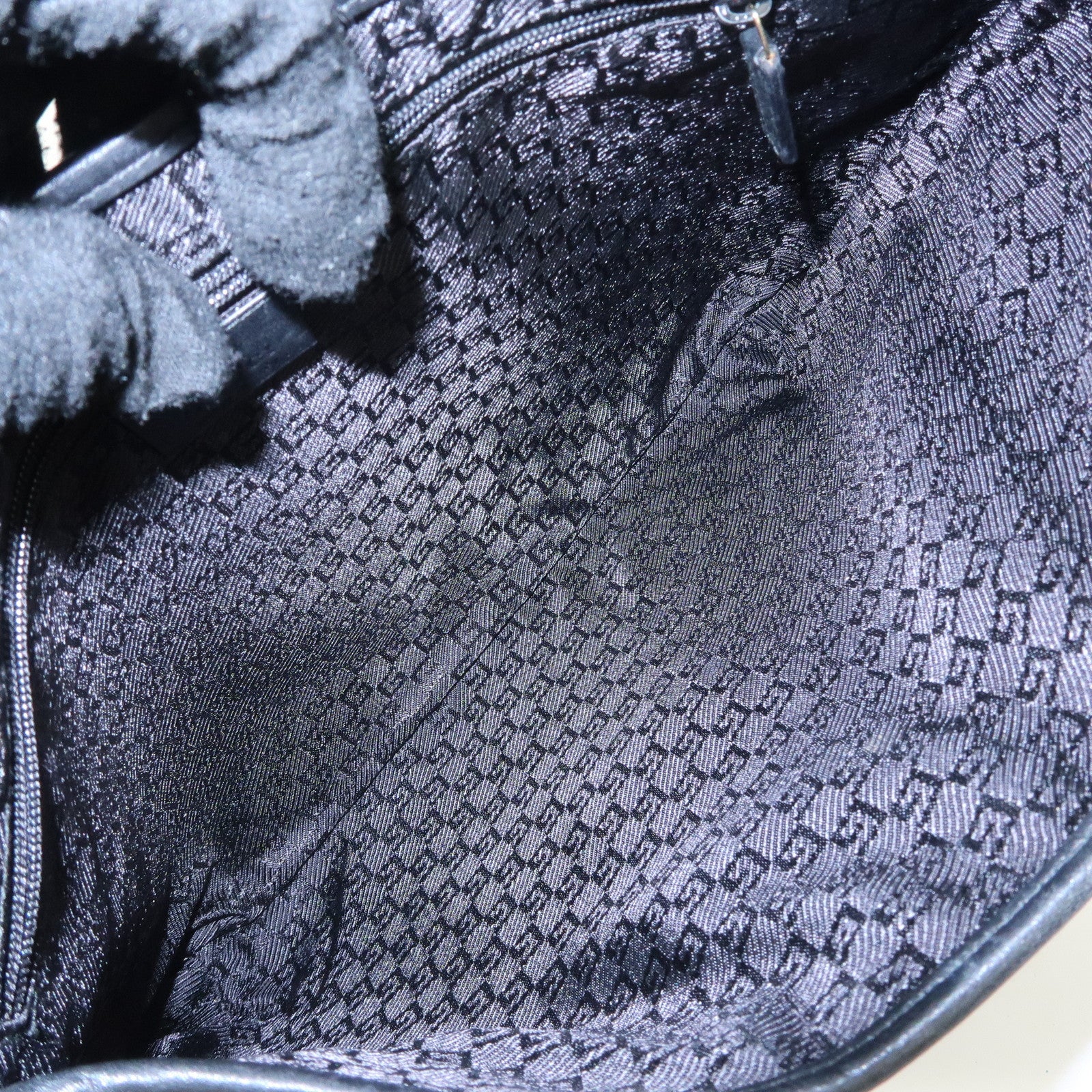 GUCCI Dionysus Suede Leather Shoulder Bag Dark Brown Black 001.4067 Used