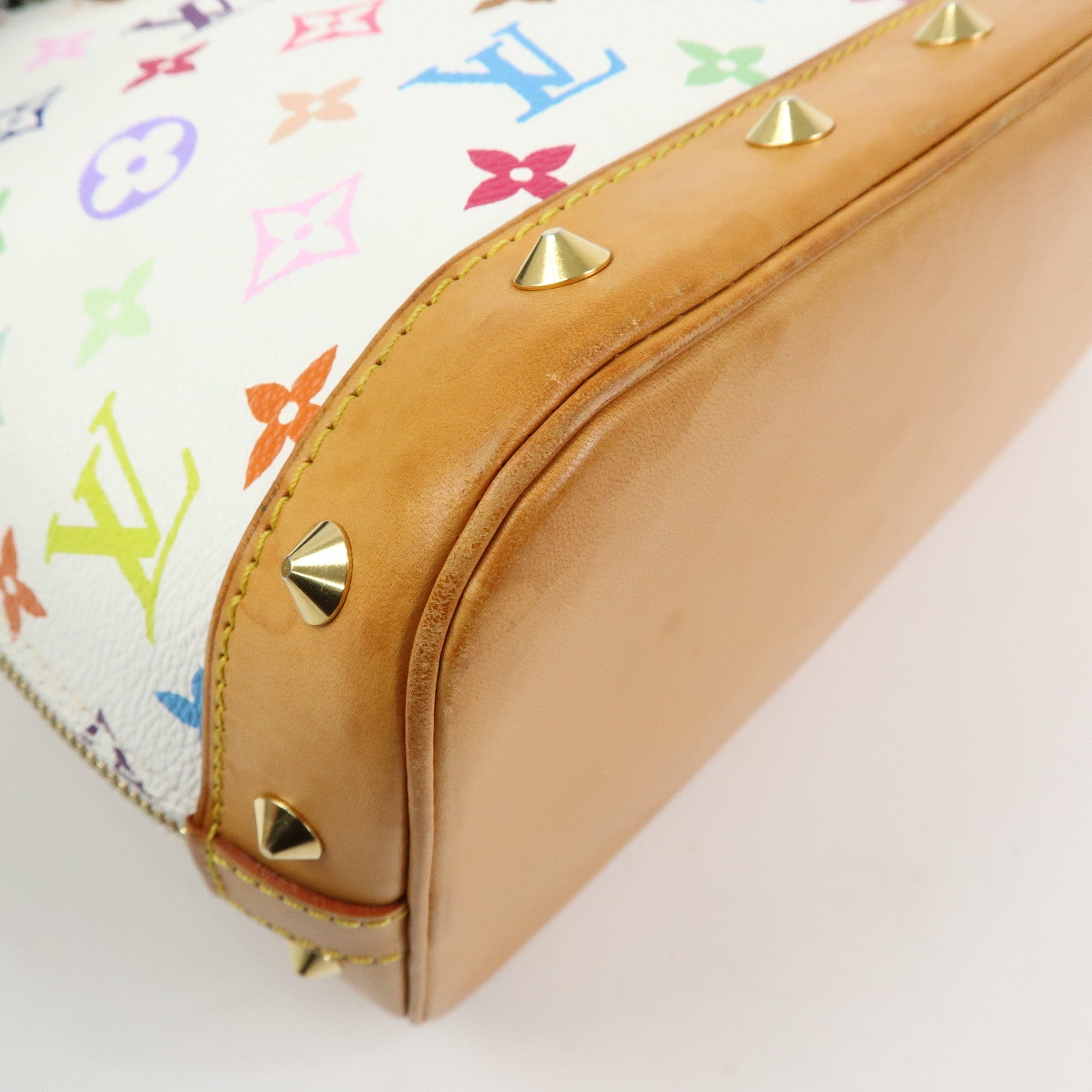 Louis Vuitton Monogram Multicolor Alma PM Hand Bag Blanc M92647
