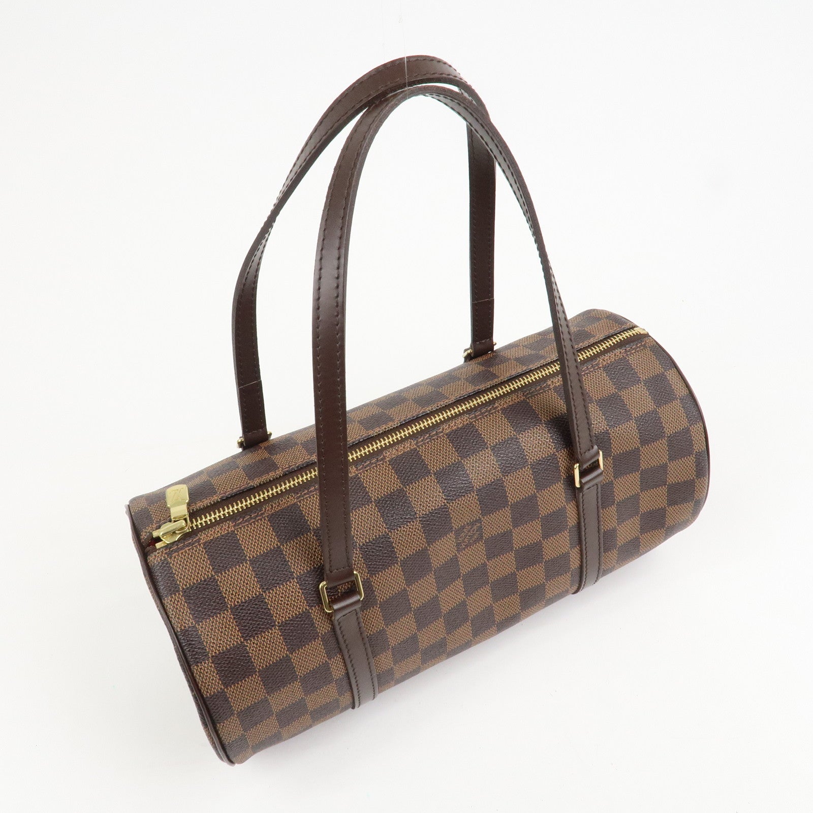 Louis Vuitton Damier Ebene Papillon 30 Hand Bag Brown N51303