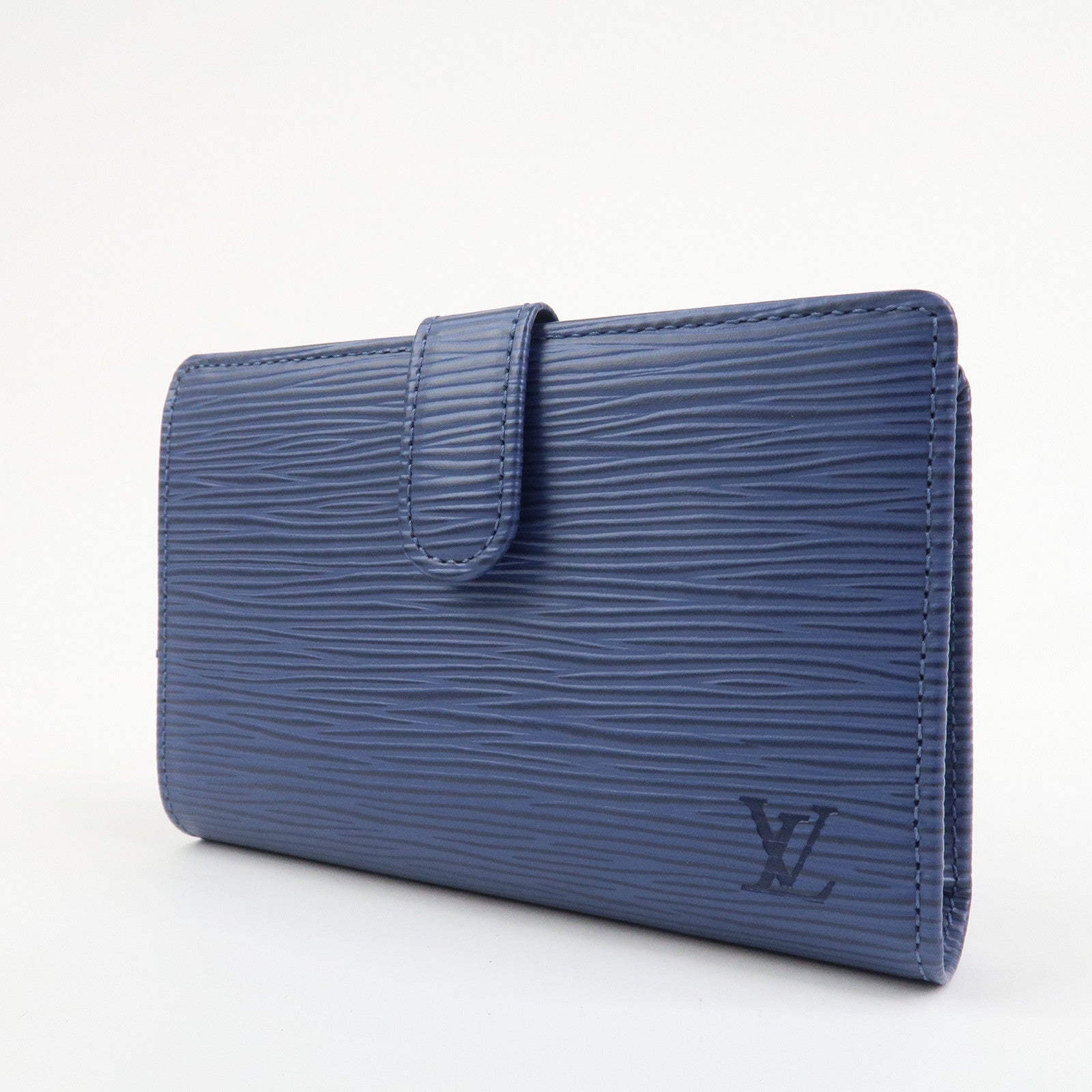 Louis Vuitton Epi Porte Monnaie Billets Viennois Wallet Blue M63245