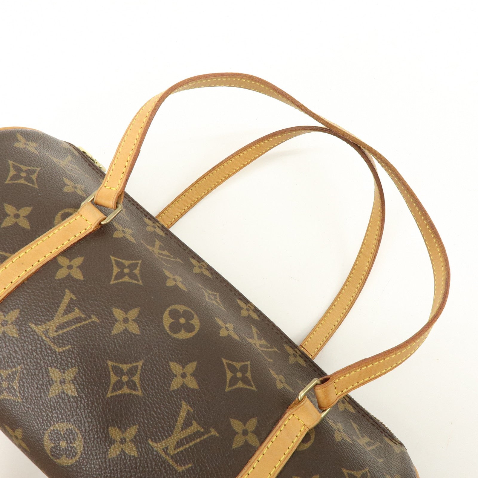 Louis Vuitton Monogram Papillon 30 Hand Bag Brown M51385