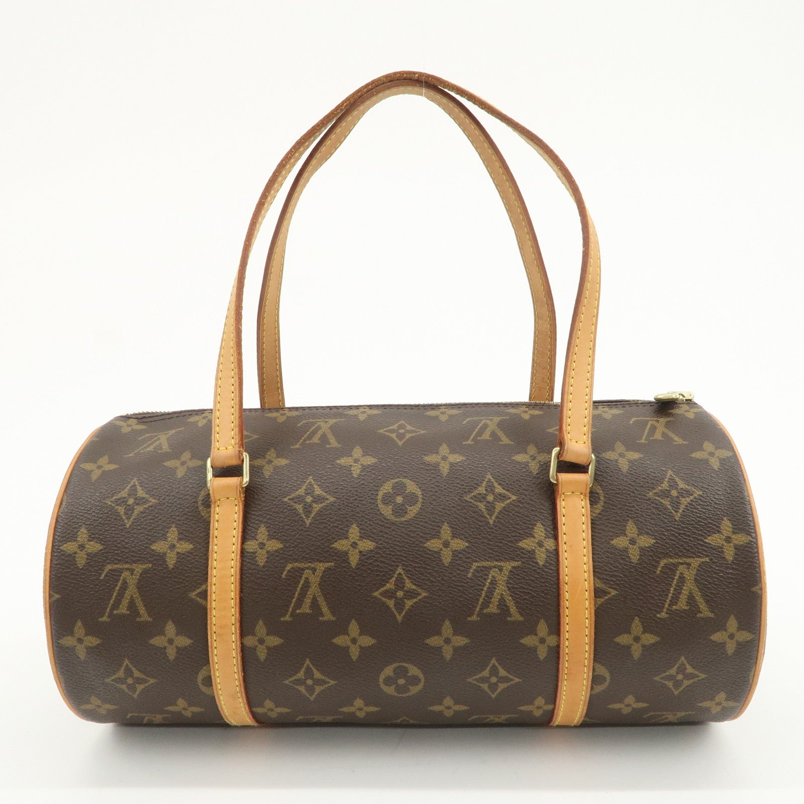 Louis Vuitton Monogram Papillon 30 Hand Bag New Style Brown M51385