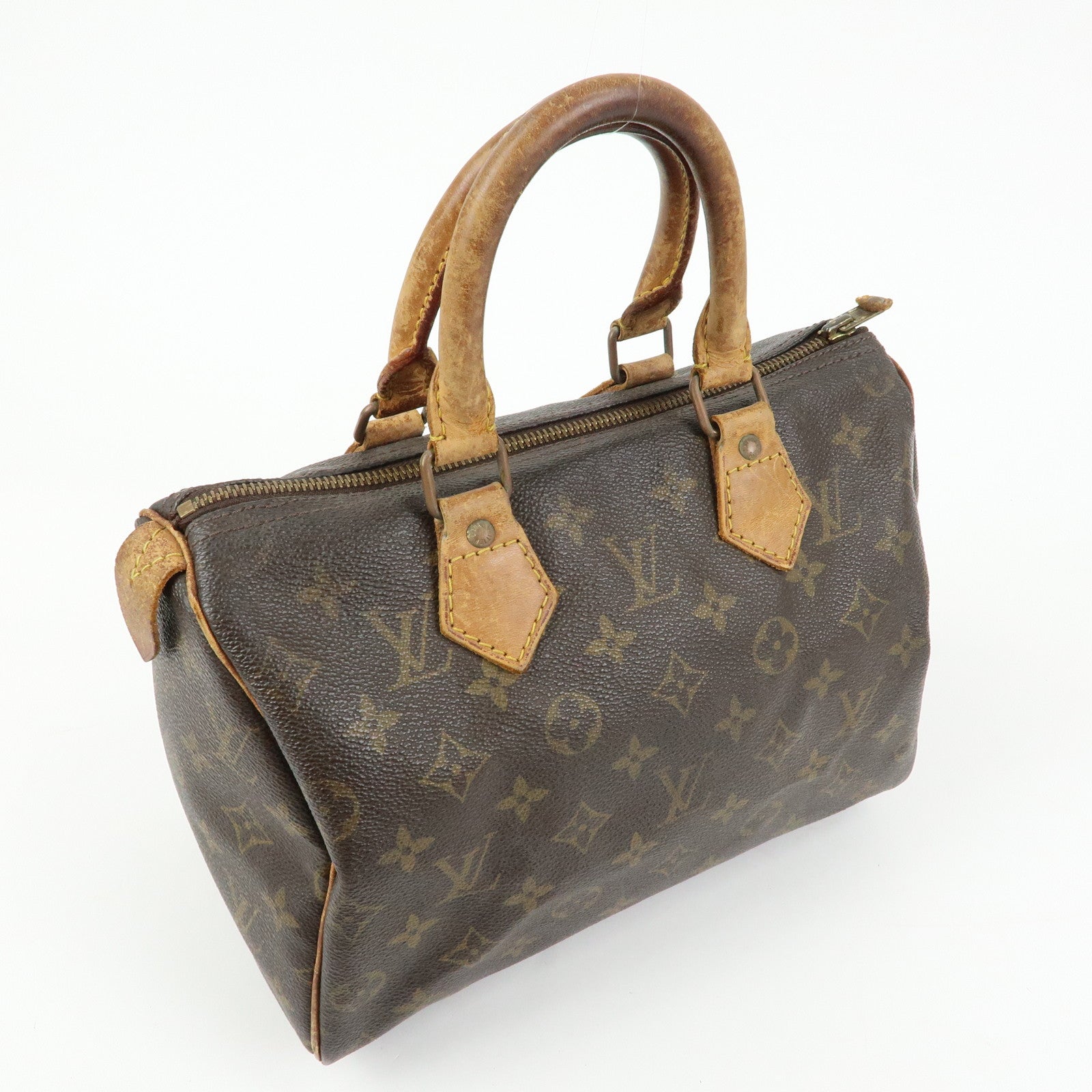 Louis Vuitton Monogram Speedy 25 Boston Bag Hand Bag Brown M41528