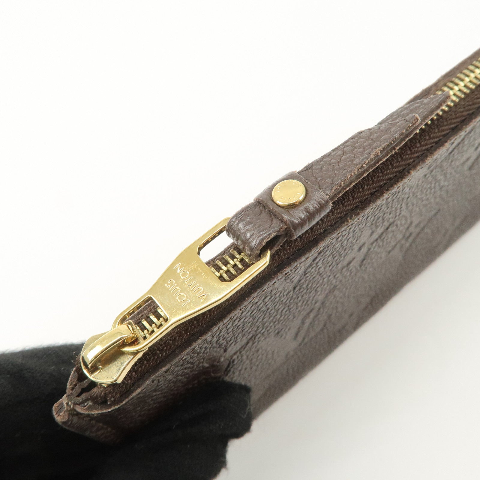 Louis Vuitton Empreinte Portefeuille Curieuse Pouch Brown M60300 Used