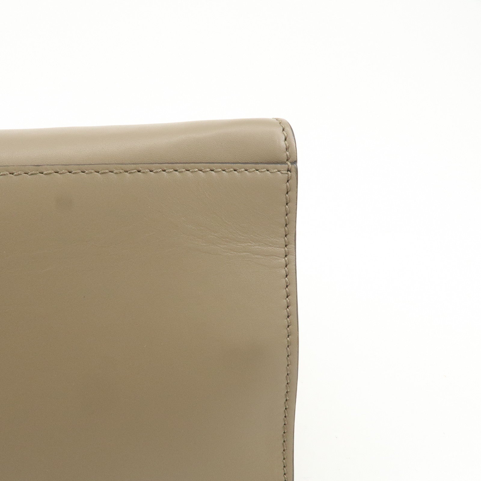 GUCCI Bamboo Nymphaea Leather 2Way Hand Shoulder Bag Gray 453764