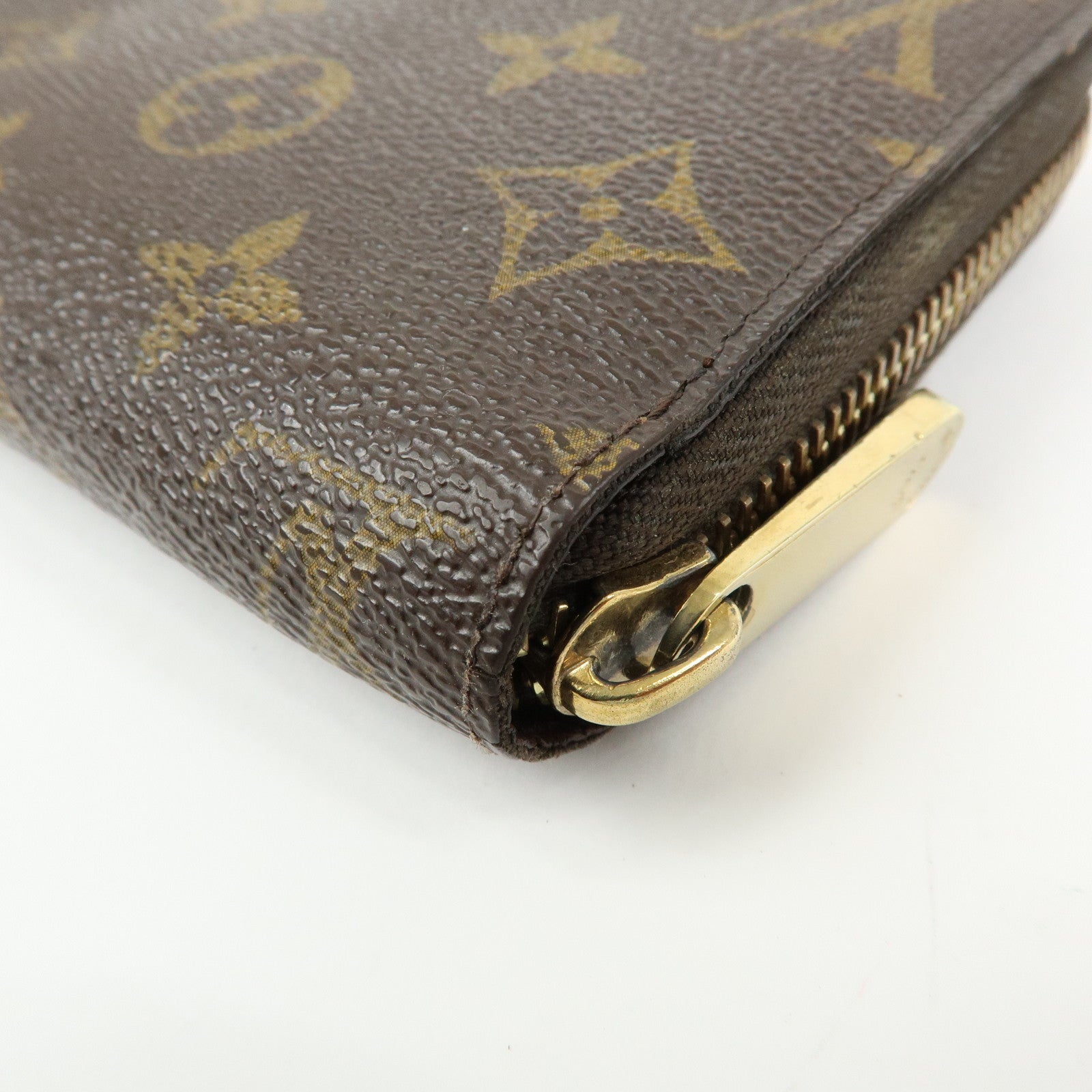 Louis Vuitton Monogram Canvas Zippy Wallet Long Wallet Brown M42616