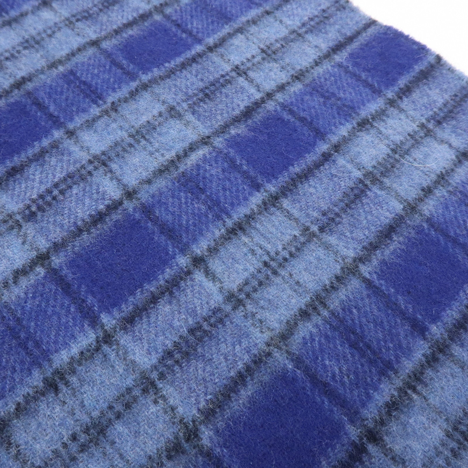 Louis Vuitton Echarpe Damier Tartan Cashmere 100% Scarf Blue M73449