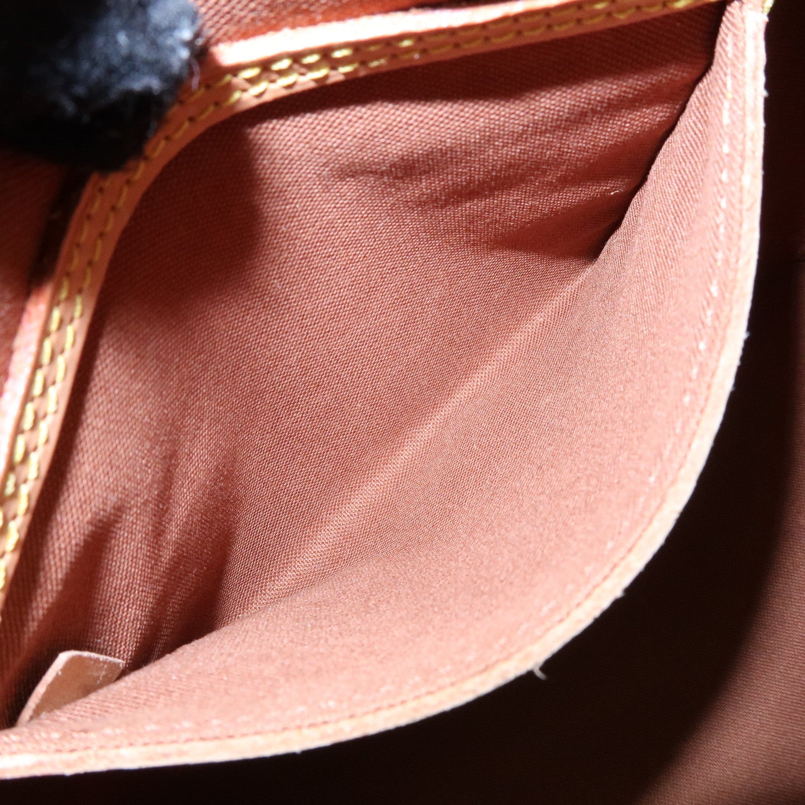 Louis Vuitton Monogram Canvas Leather Alma PM Hand Bag Brown M51130