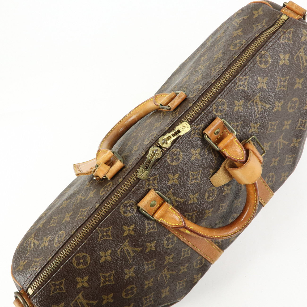 Louis Vuitton Monogram Keep All Bandouliere 45 Boston Bag M41418