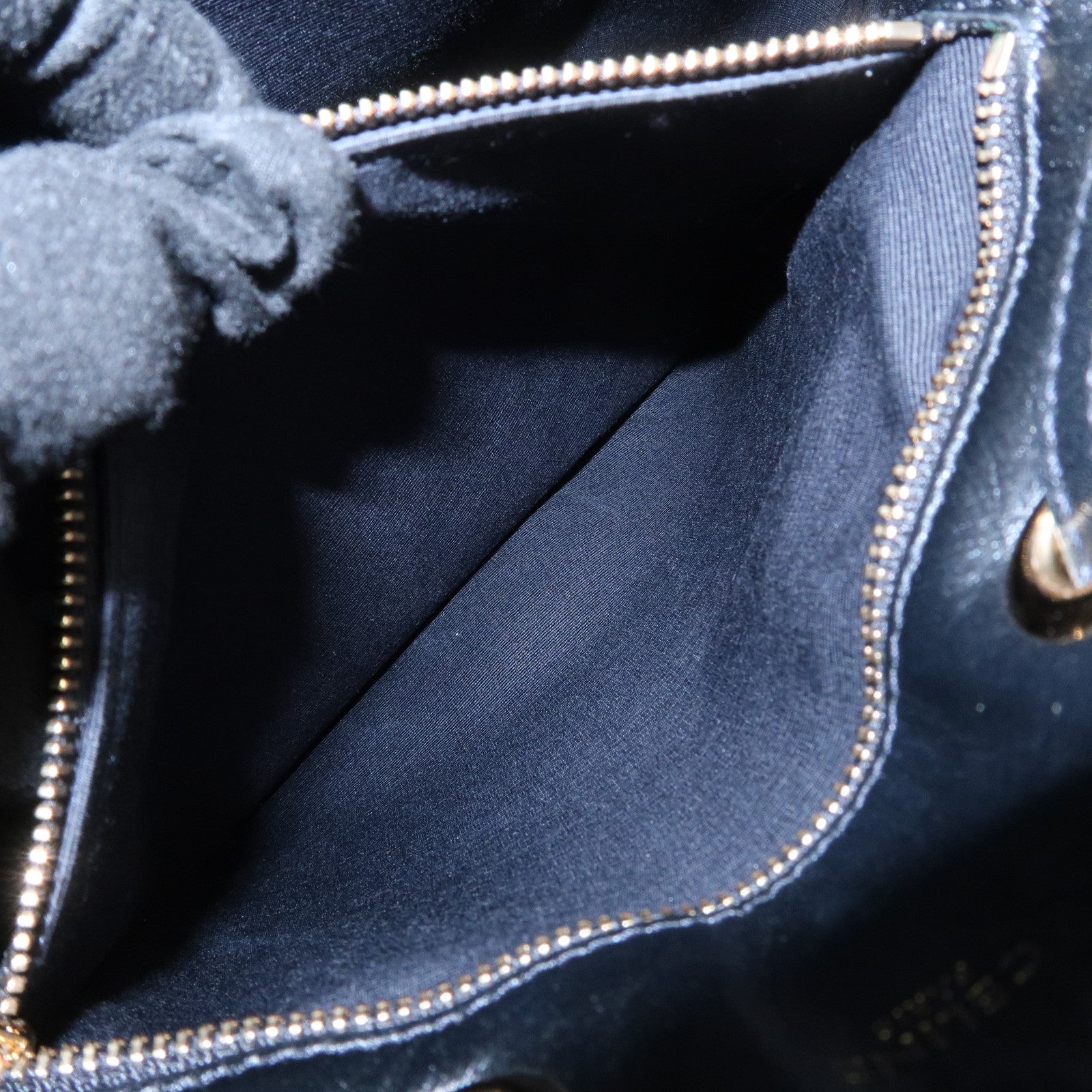CELINE Logo Leather Backpack Rucksuck Shoulder Bag Black