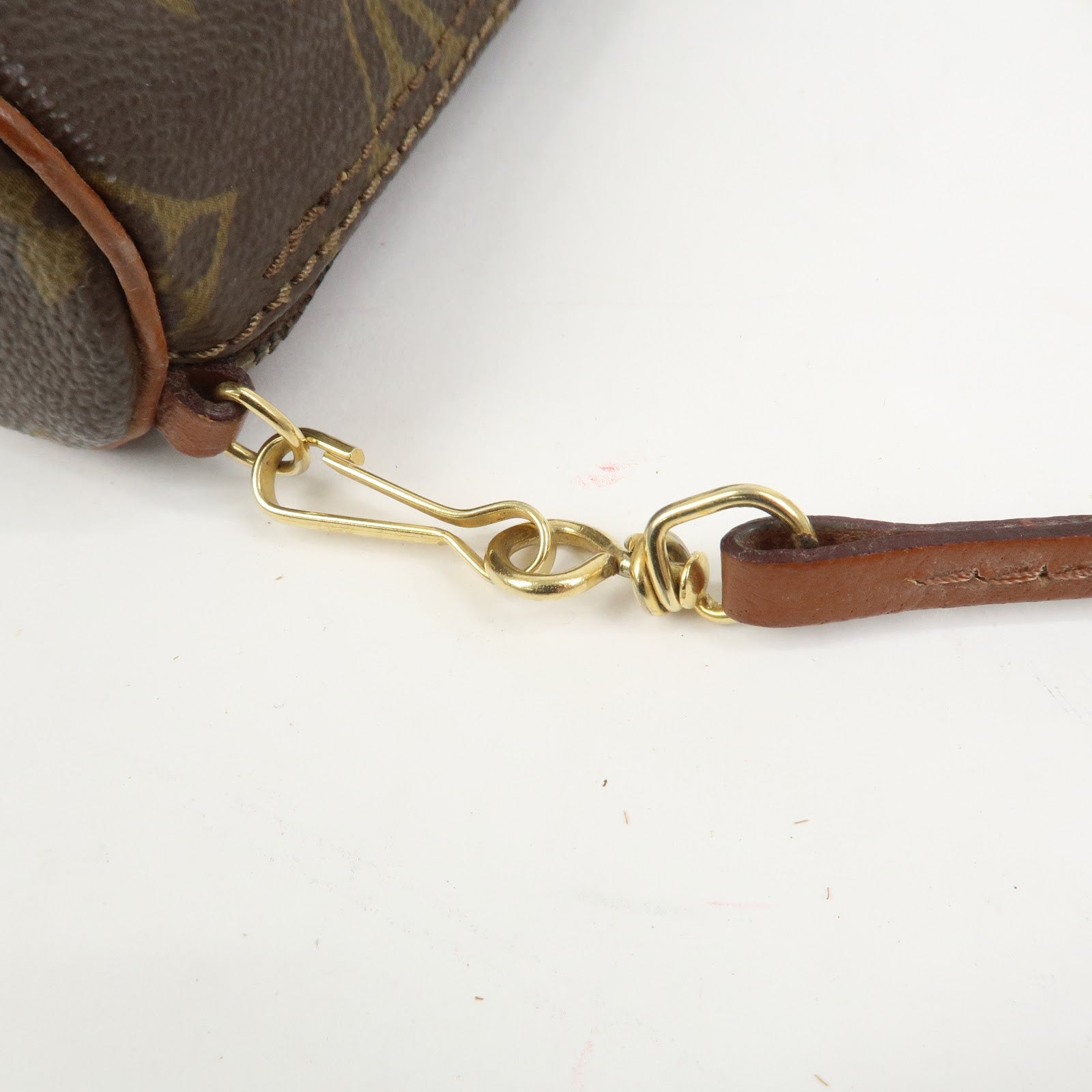 Louis Vuitton Monogram Mini Pouch for Papillon Bag Old Style Brown