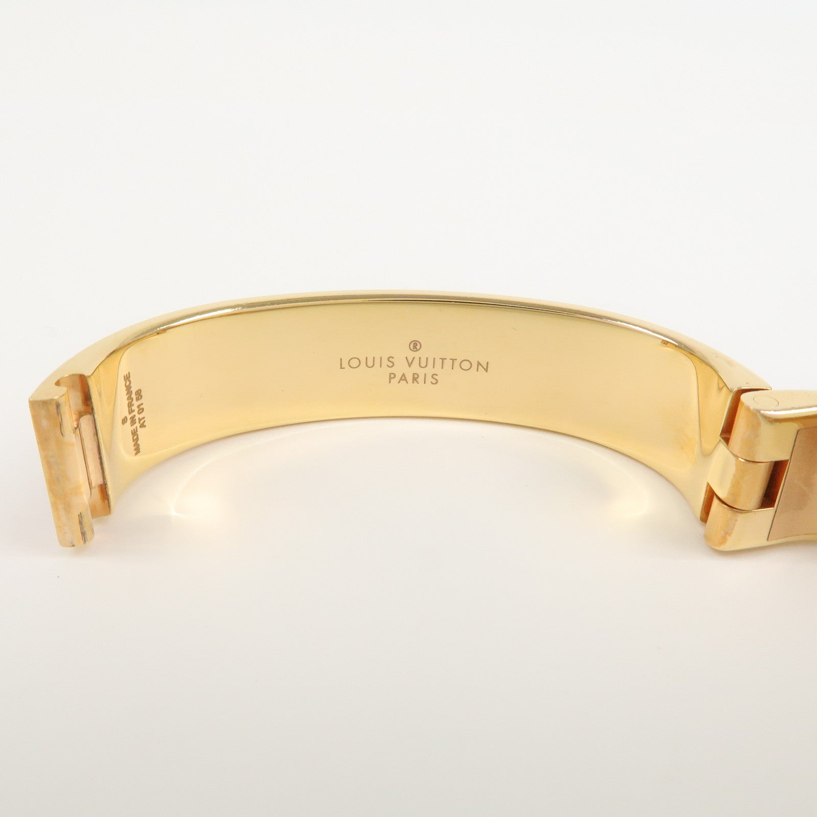 Louis Vuitton Metal Confidential Bracelet Bangle Pink M63133